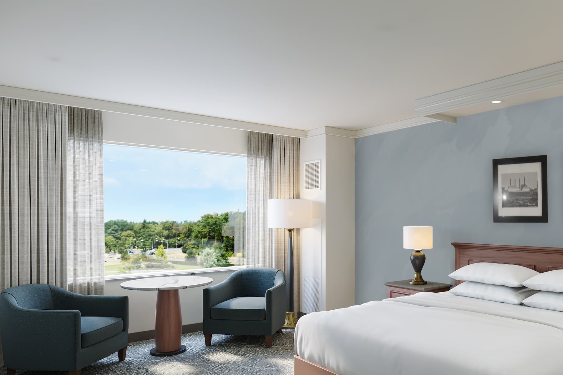 Guest room at the Harrah's Kansas City, Trademark Collection by Wyndham in North Kansas City, Missouri
