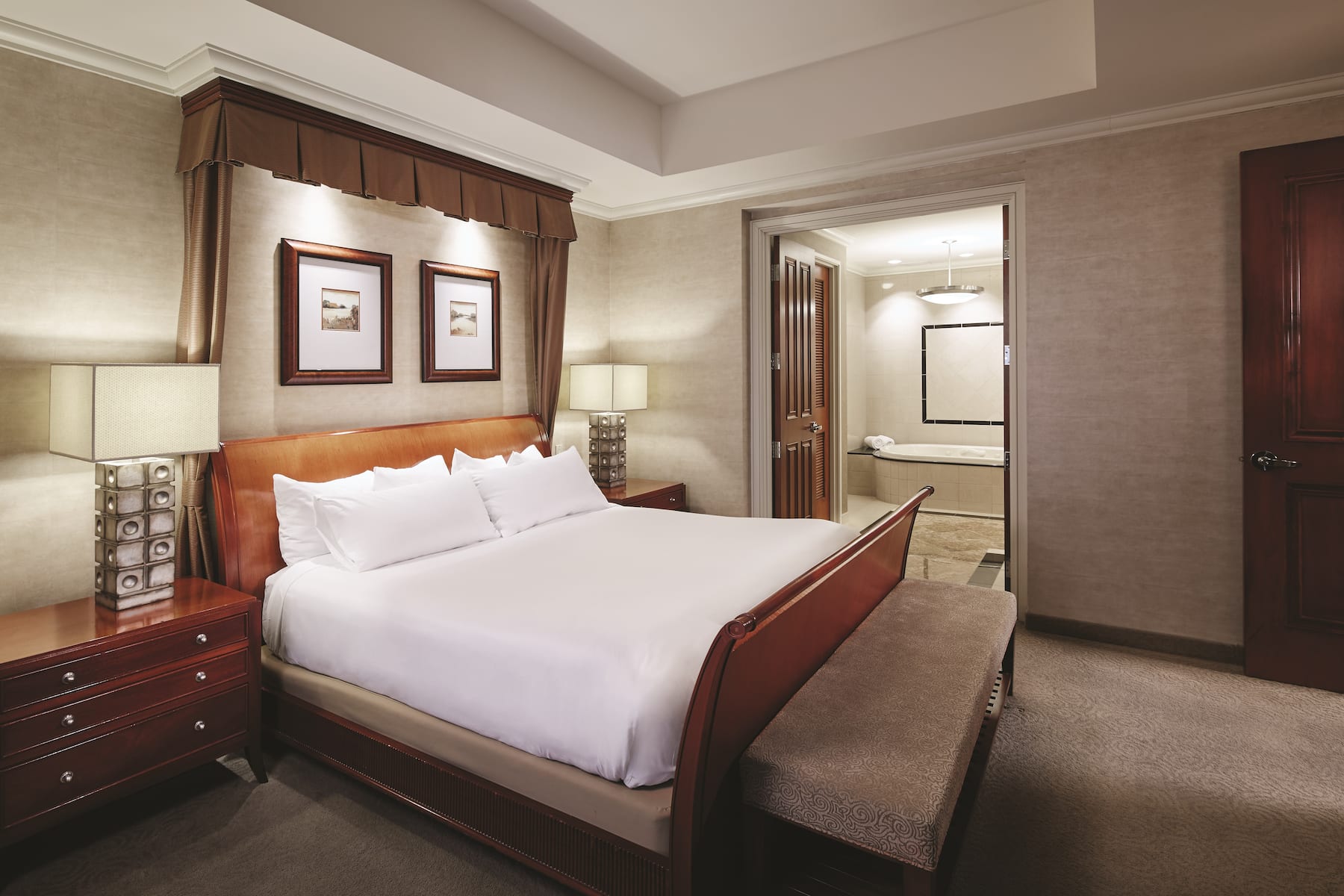 Guest room at the Harrah's Kansas City, Trademark Collection by Wyndham in North Kansas City, Missouri
