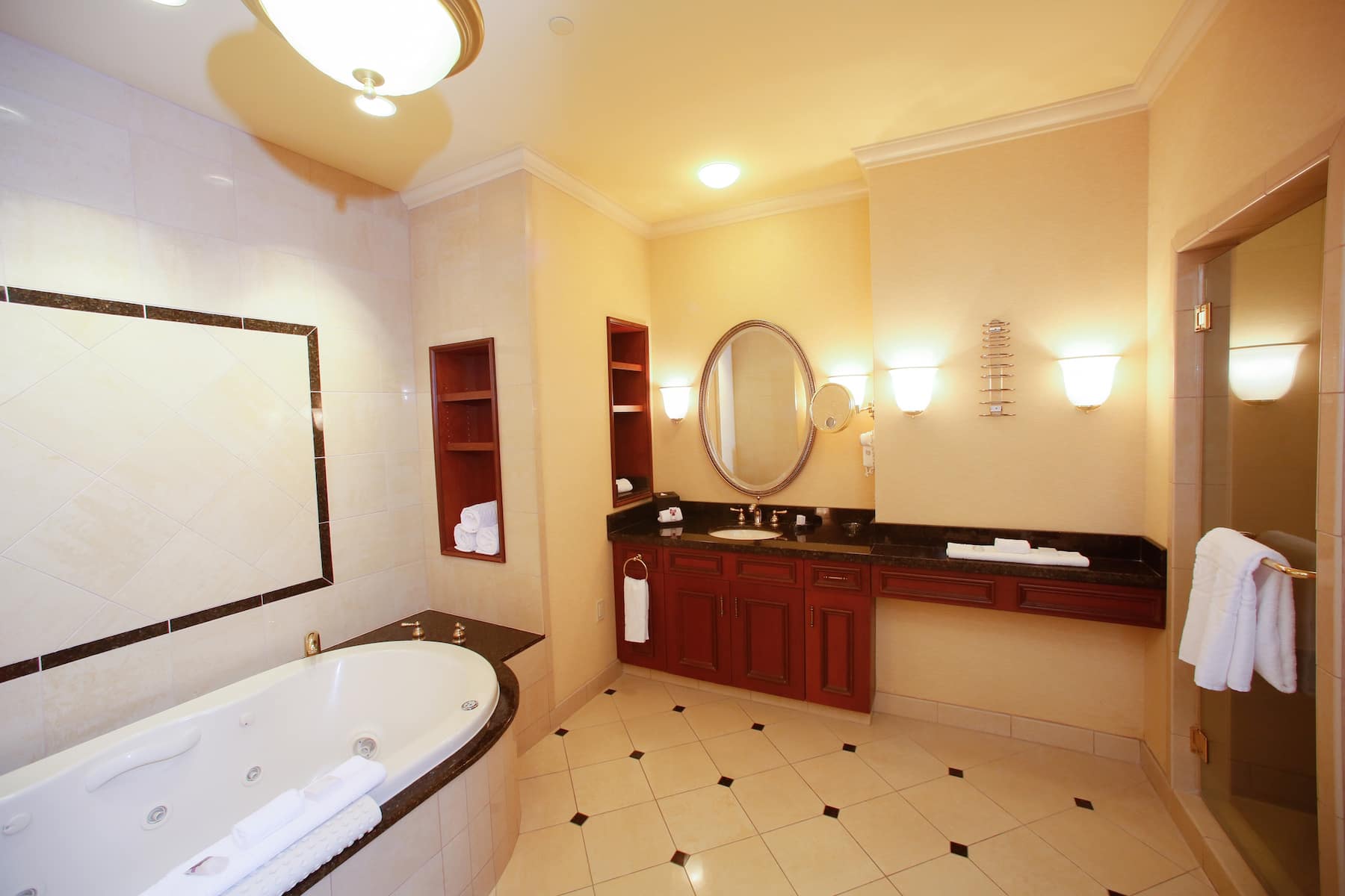 Guest room feature at the Harrah's Kansas City, Trademark Collection by Wyndham in North Kansas City, Missouri
