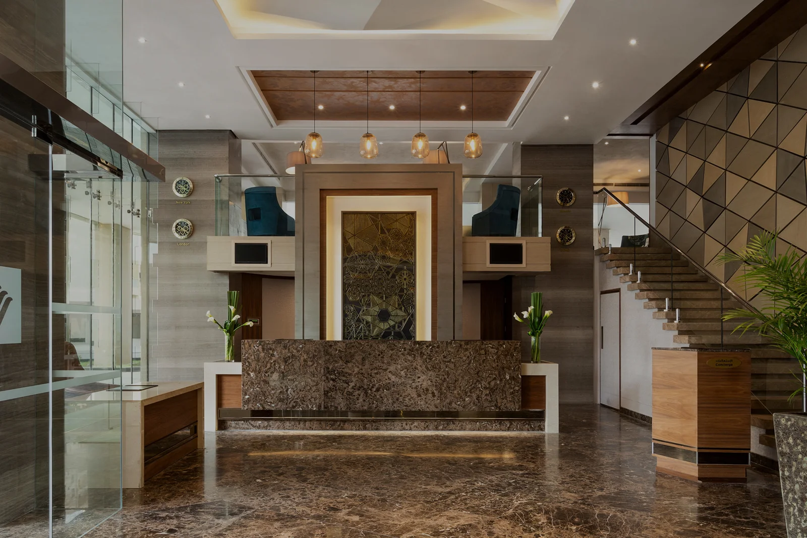 Lobby of the Wyndham Garden Manama in Manama, Bahrain