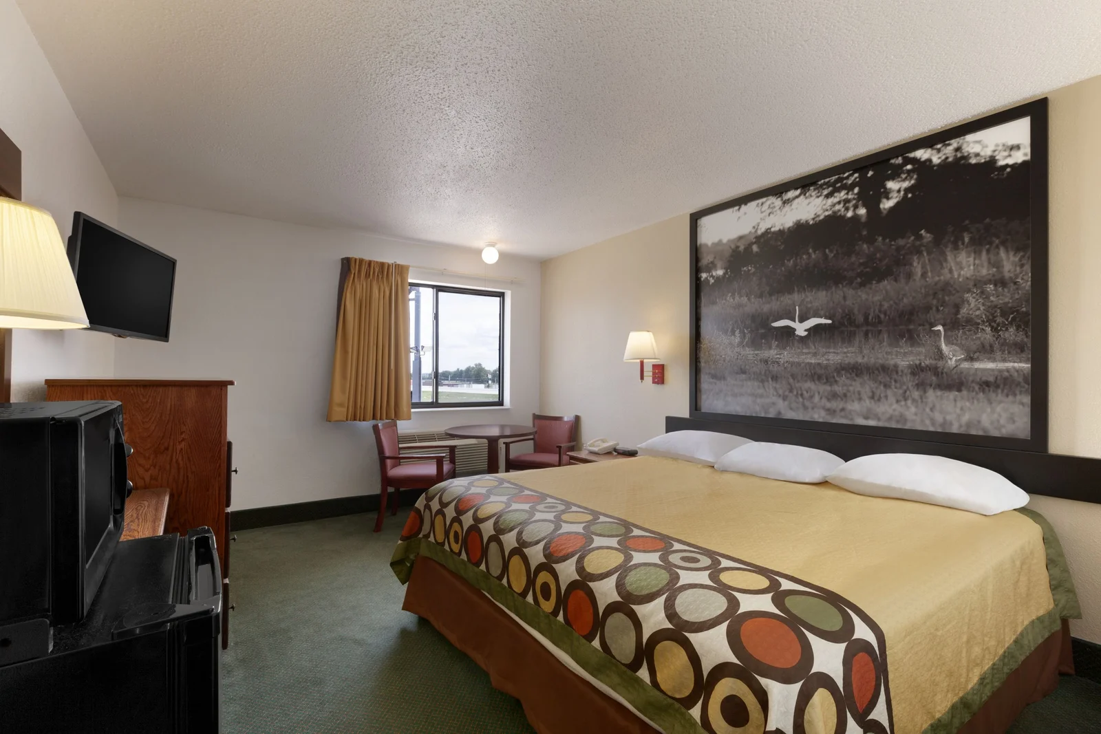 Standard King Bed Room with Micro/Fridge