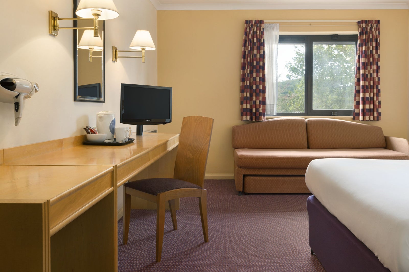 1 Double Bed with 2 Sofa Bed Room