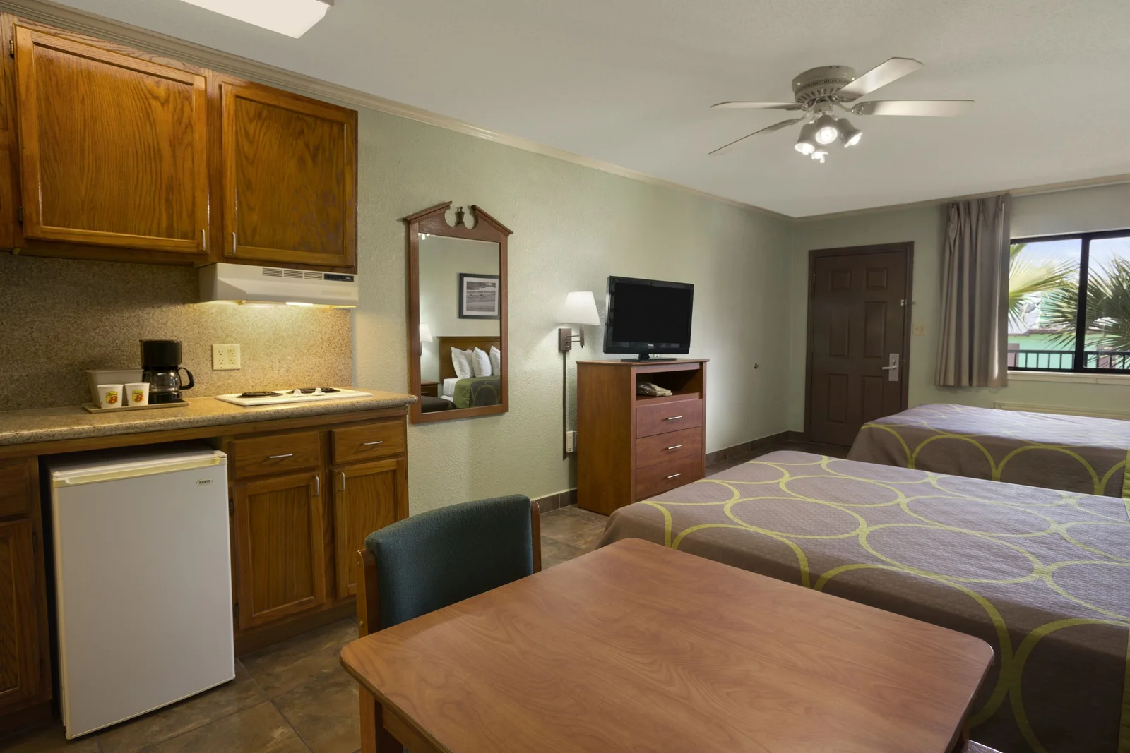 Standard Two Queen Bed Room With Kitchenette