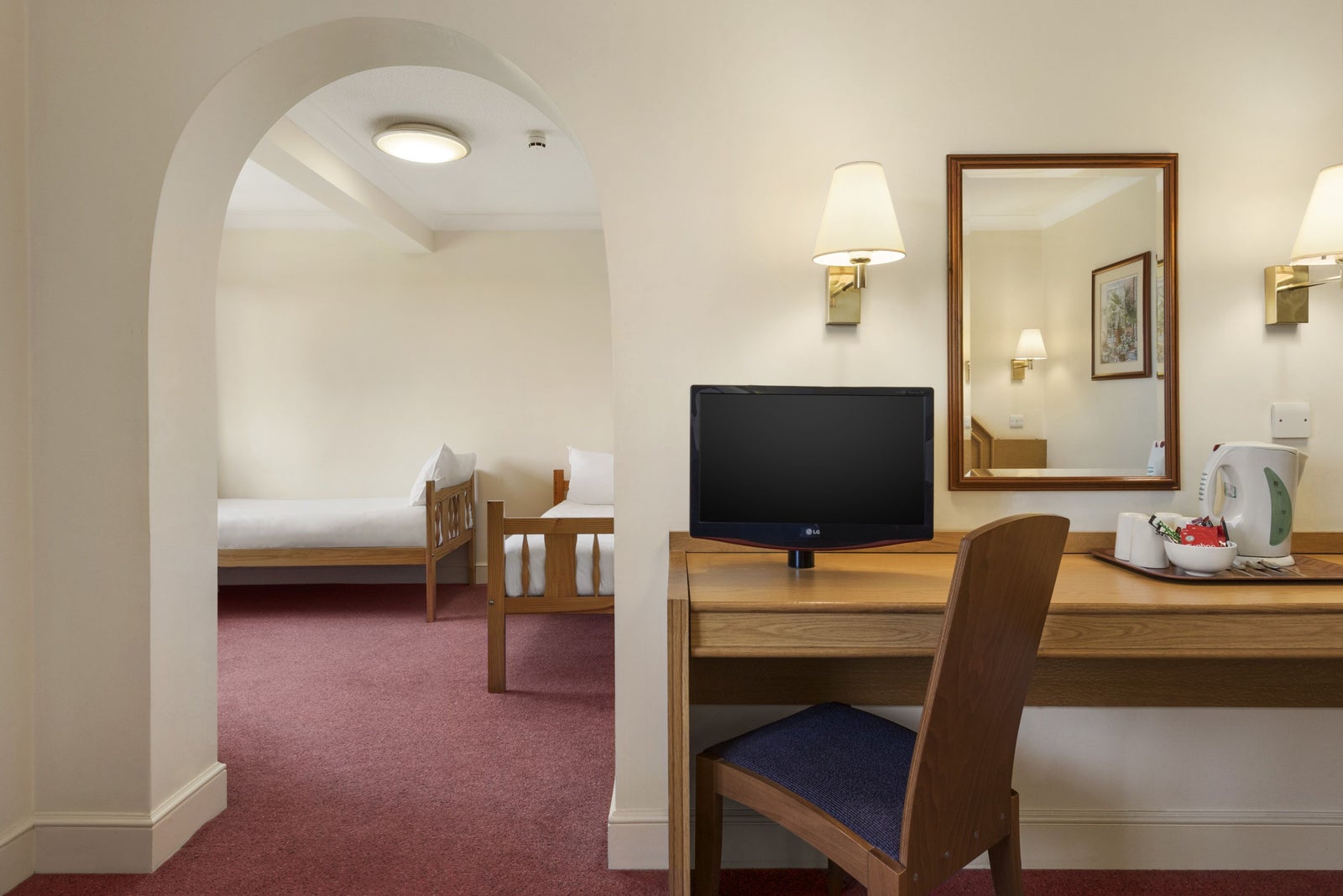 1 Double 2 Single Bed Room