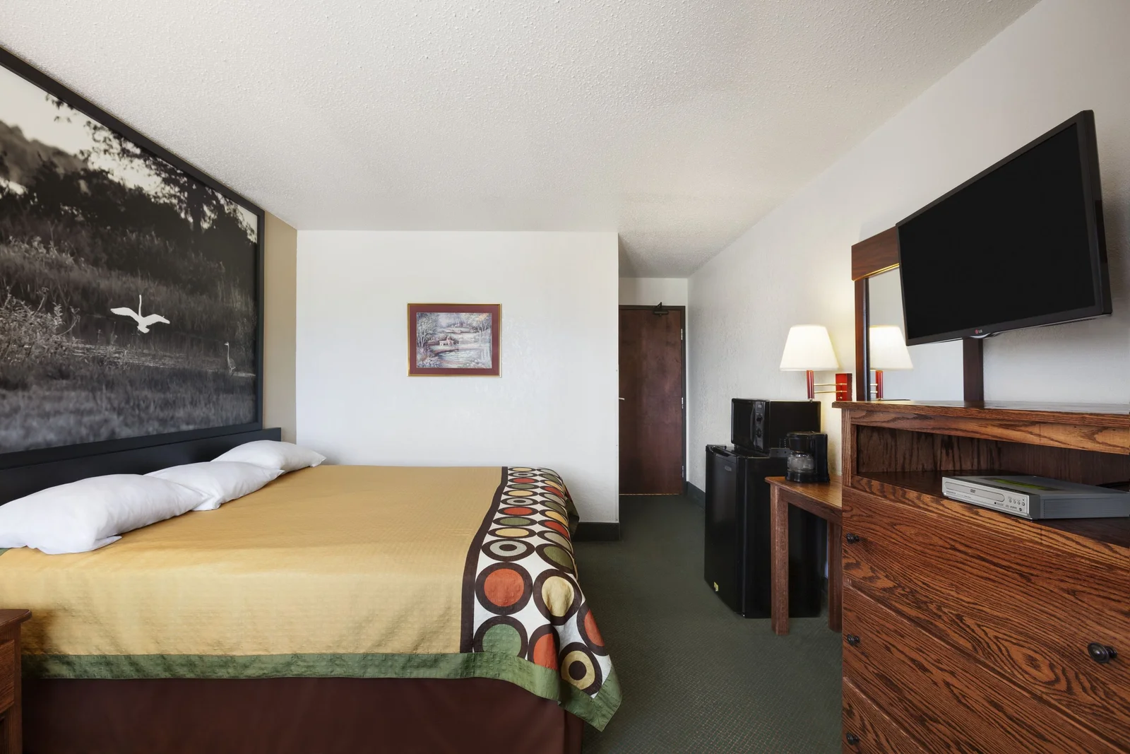 Standard King Bed Room with Micro/Fridge