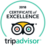 2018 Tripadvisor Certificate of Excellence