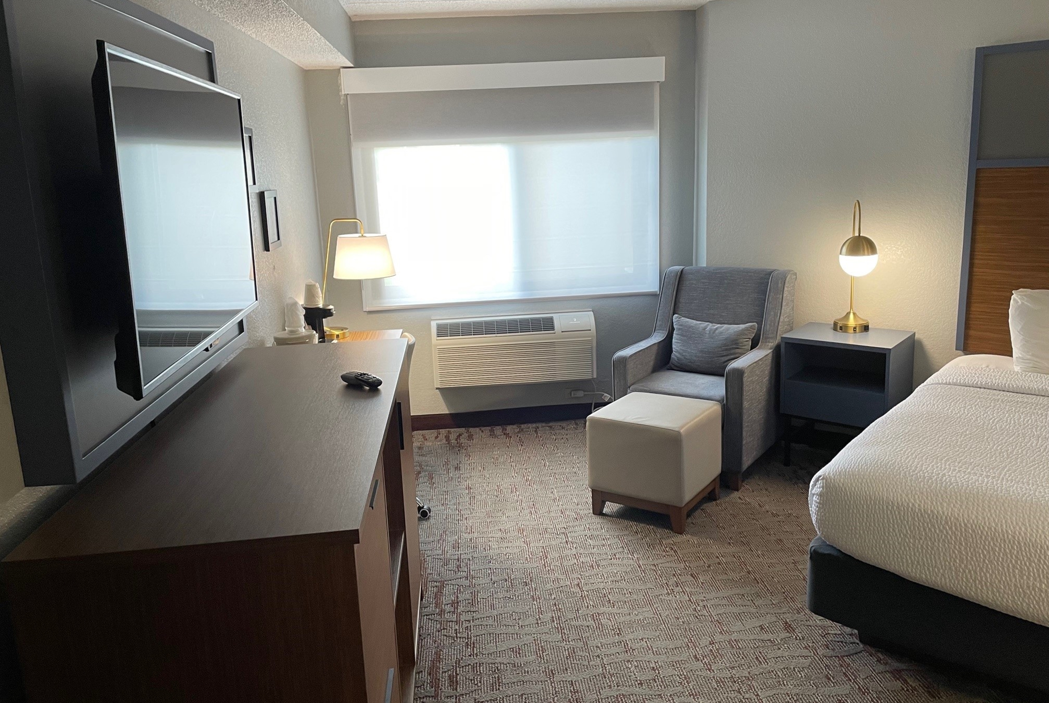 Guest room at the AmericInn by Wyndham Ankeny/Des Moines in Ankeny, Iowa