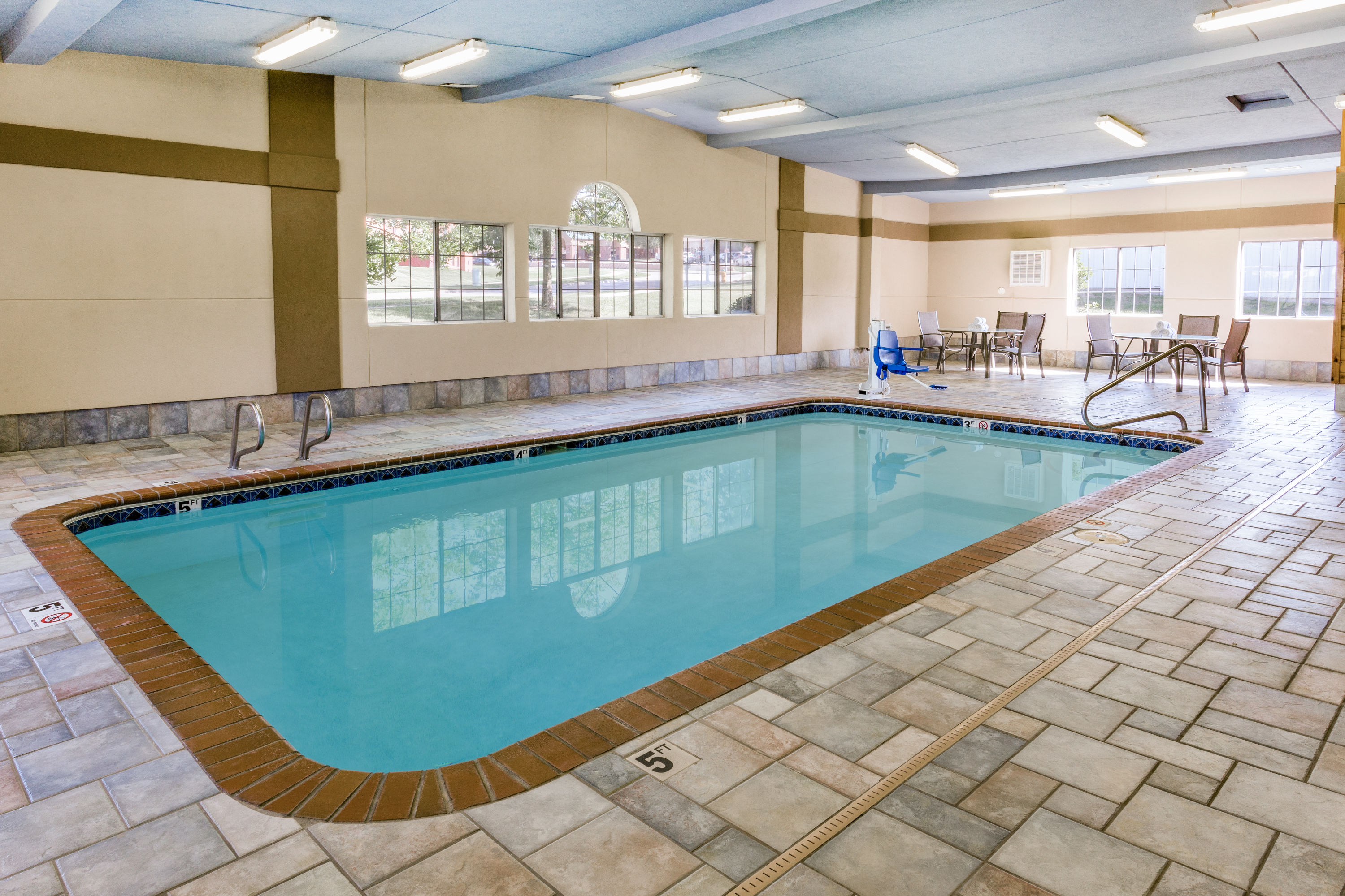 Pool at the AmericInn by Wyndham Des Moines Airport in Des Moines, Iowa