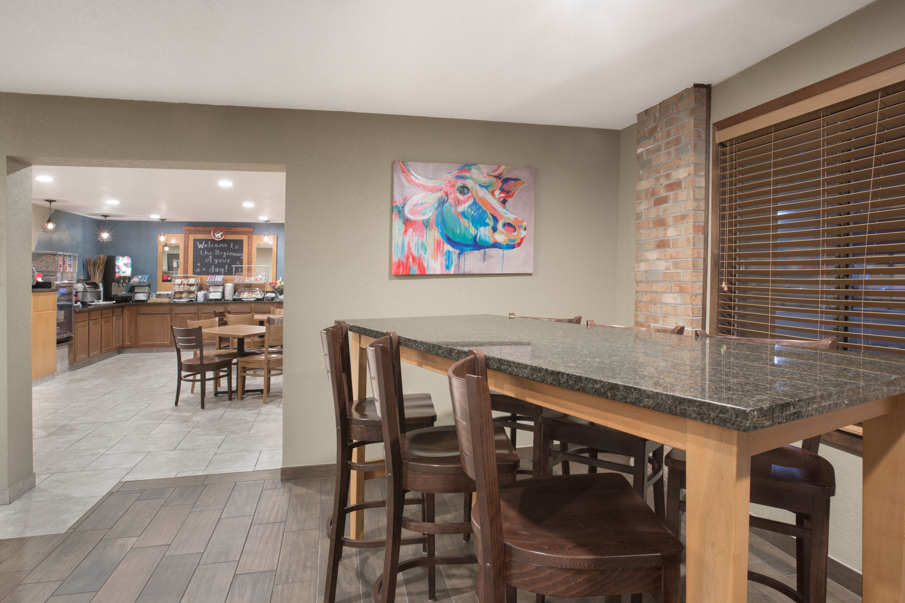 Free breakfast at AmericInn by Wyndham Mount Pleasant in Mount Pleasant, Iowa