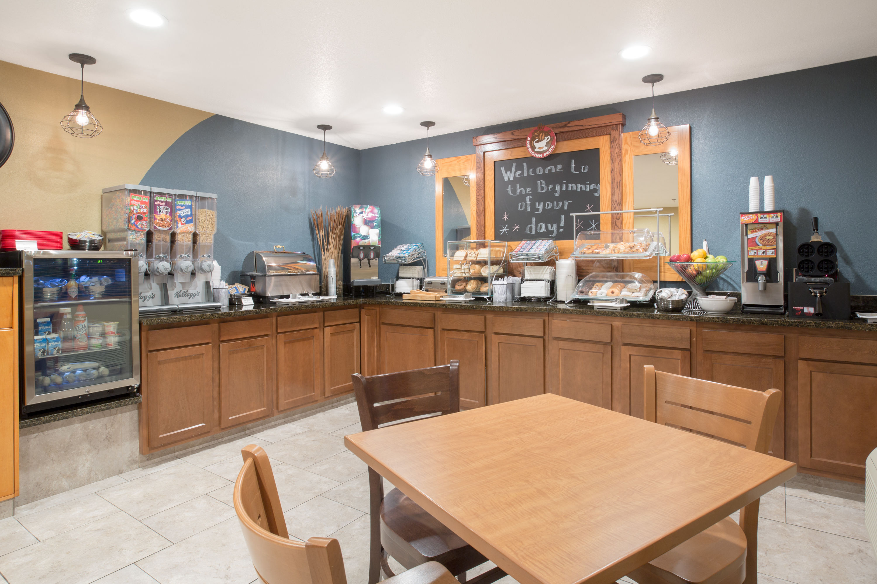 Free breakfast at AmericInn by Wyndham Mount Pleasant in Mount Pleasant, Iowa