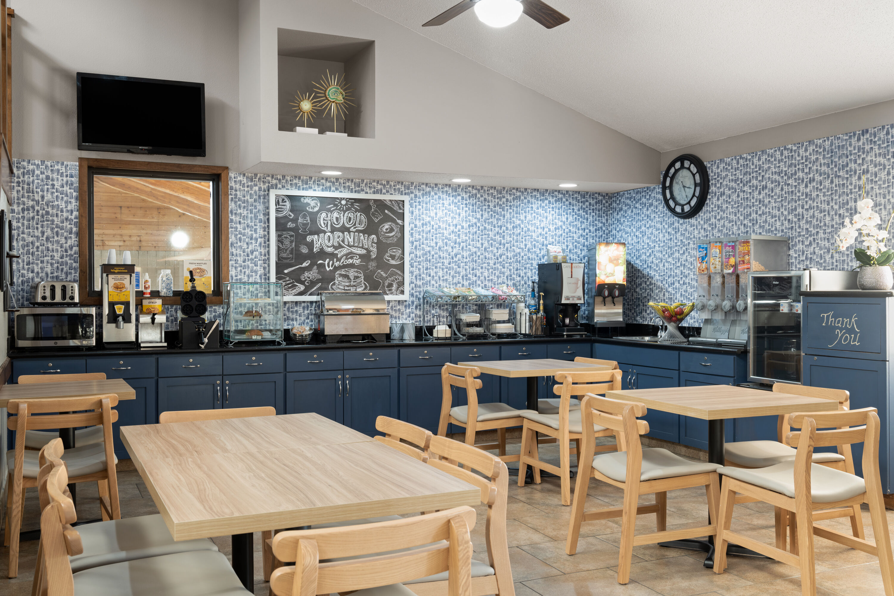 Free breakfast at AmericInn by Wyndham Muscatine in Muscatine, Iowa