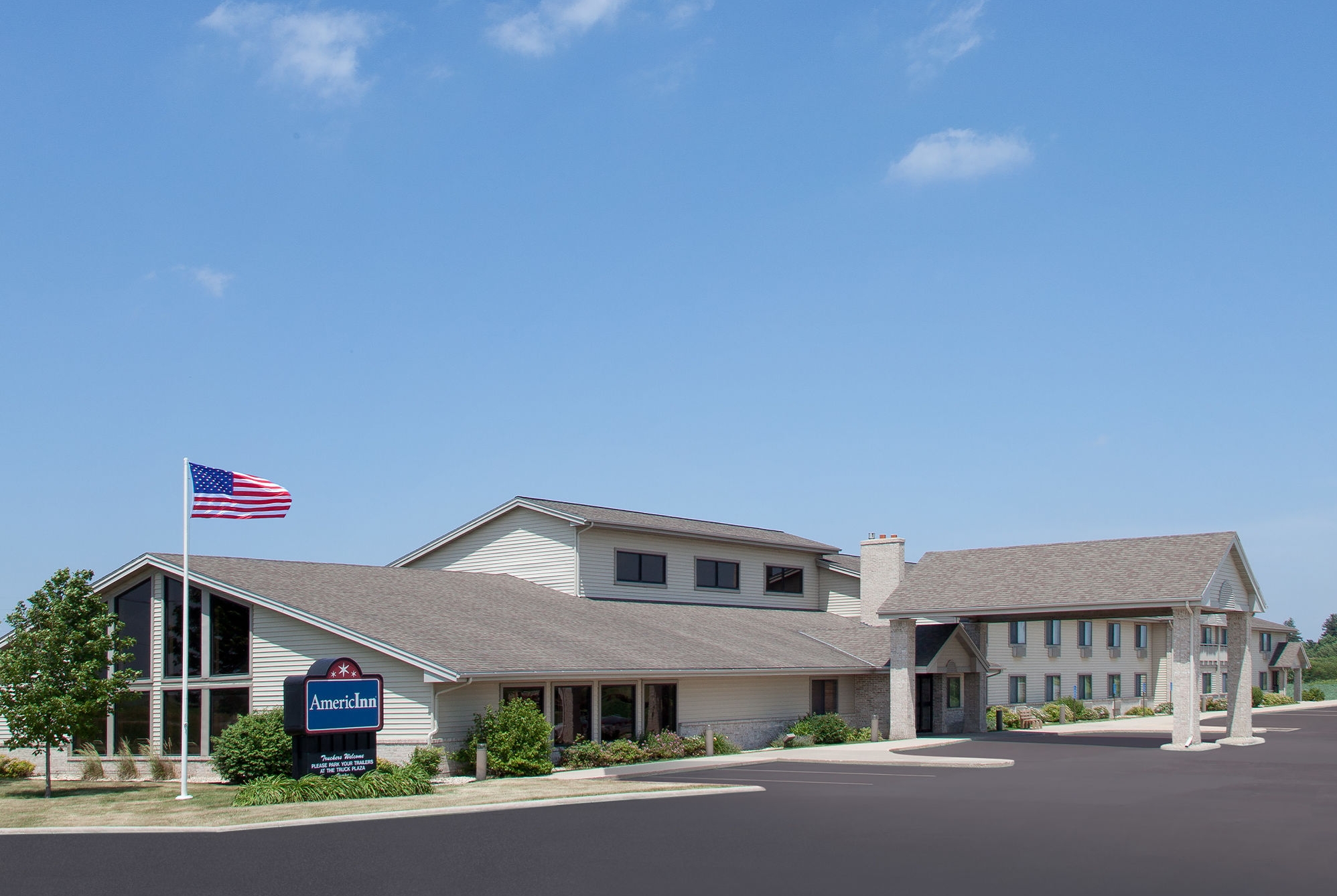 Exterior Day Image of AmericInn by Wyndham Webster City hotel in Webster City, Iowa