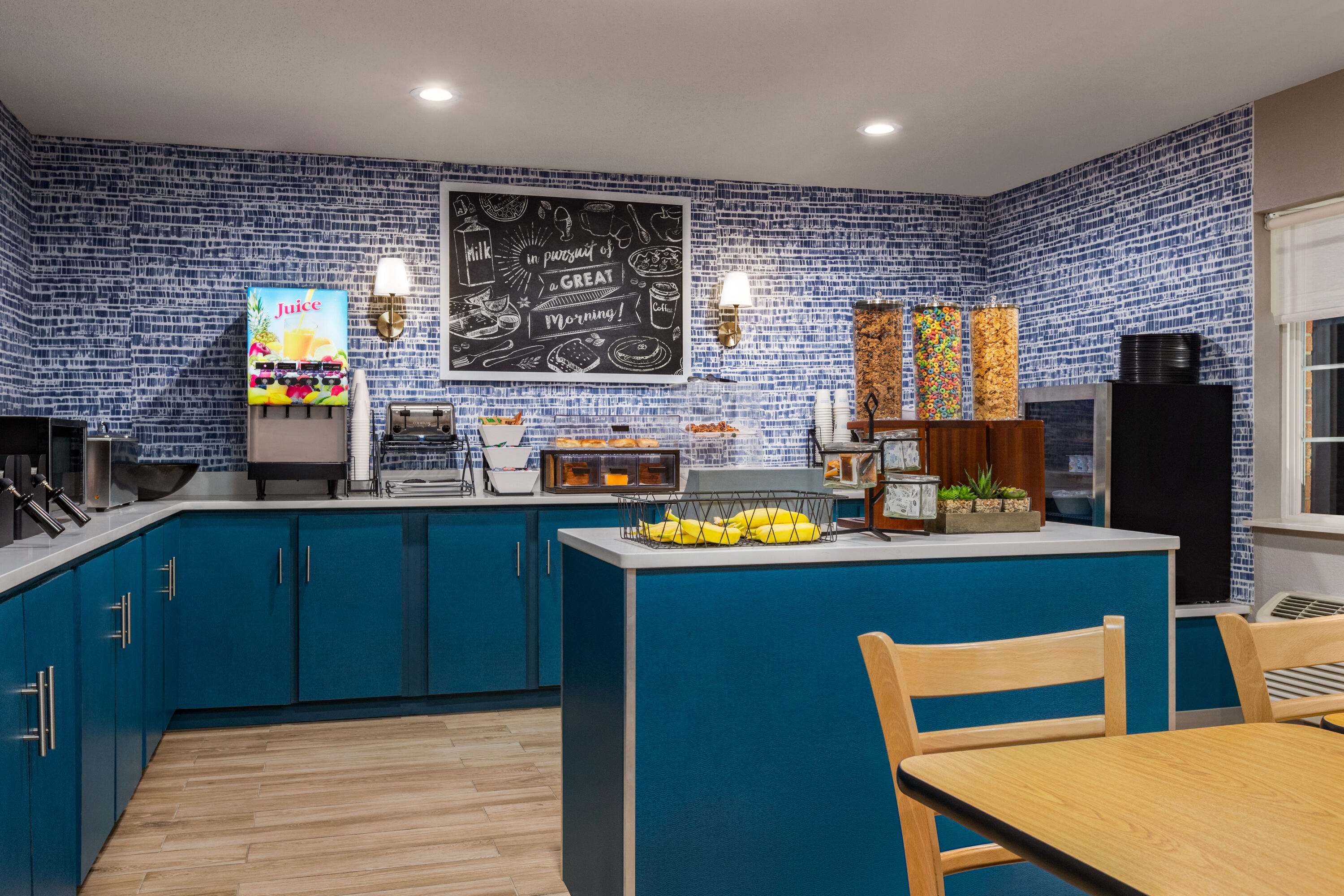 Free breakfast at AmericInn by Wyndham Williamsburg in Williamsburg, Iowa