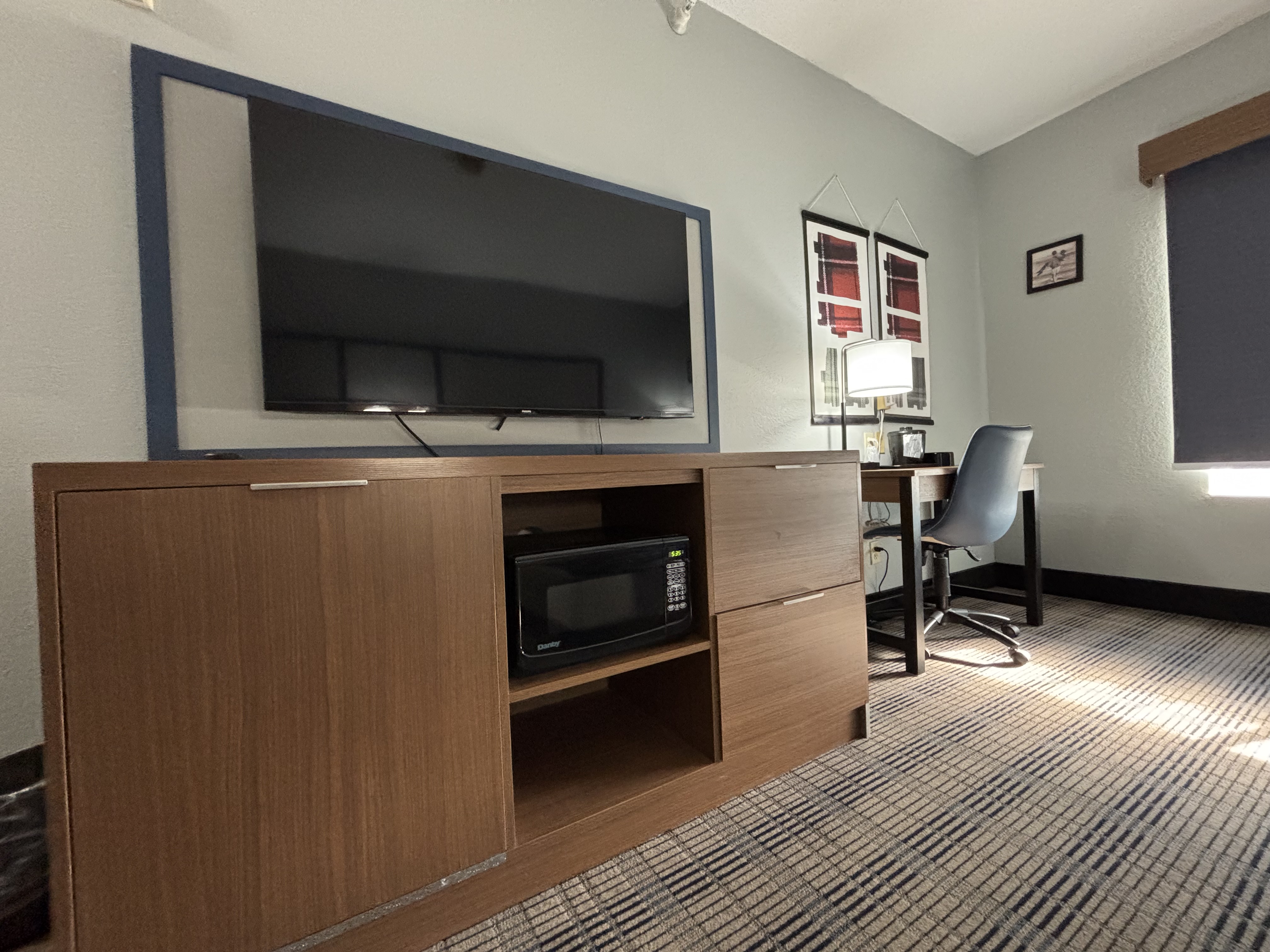 Guest room at the AmericInn by Wyndham Galesburg in Galesburg, Illinois