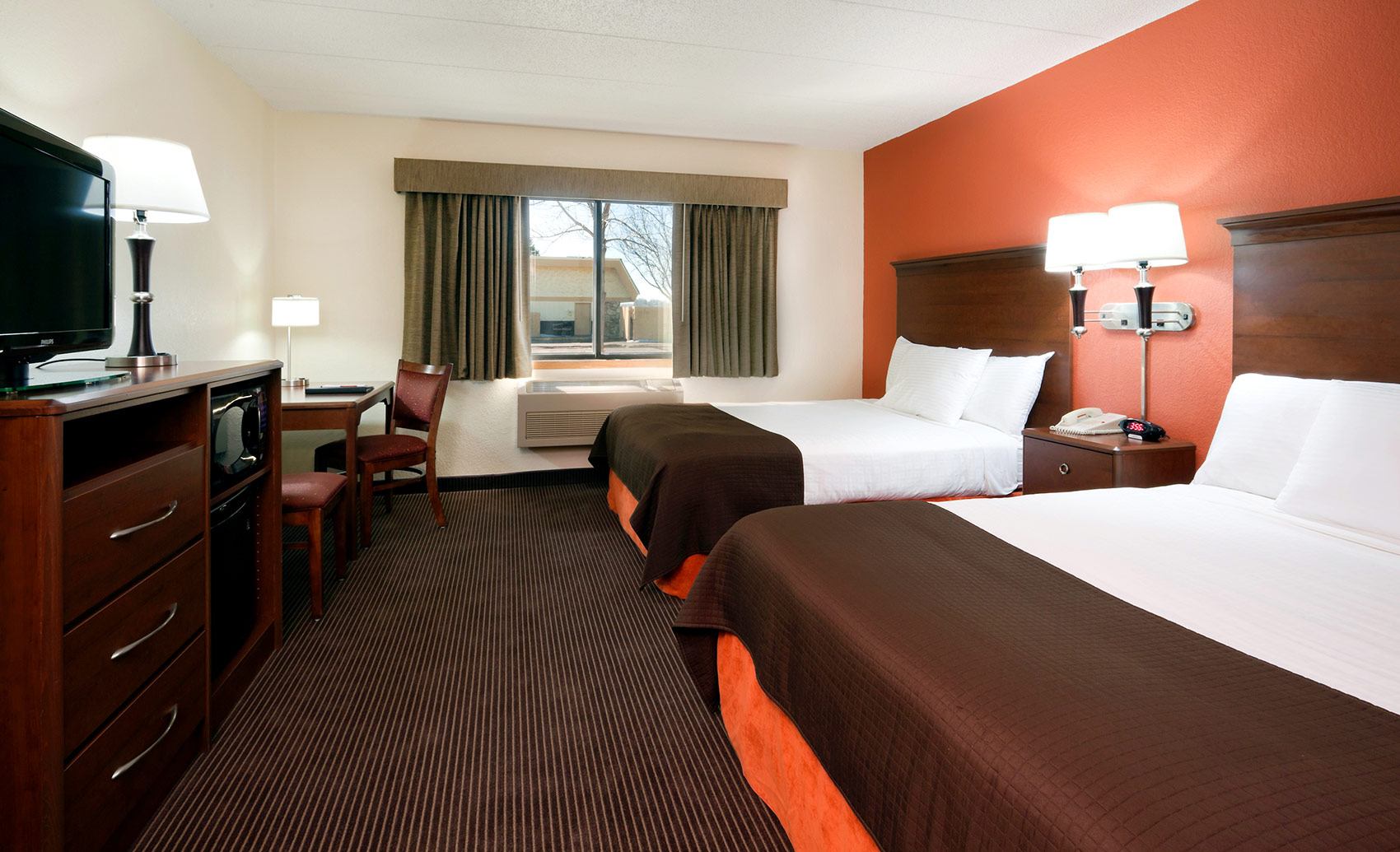 Guest room at the AmericInn by Wyndham Princeton IL in Princeton, Illinois