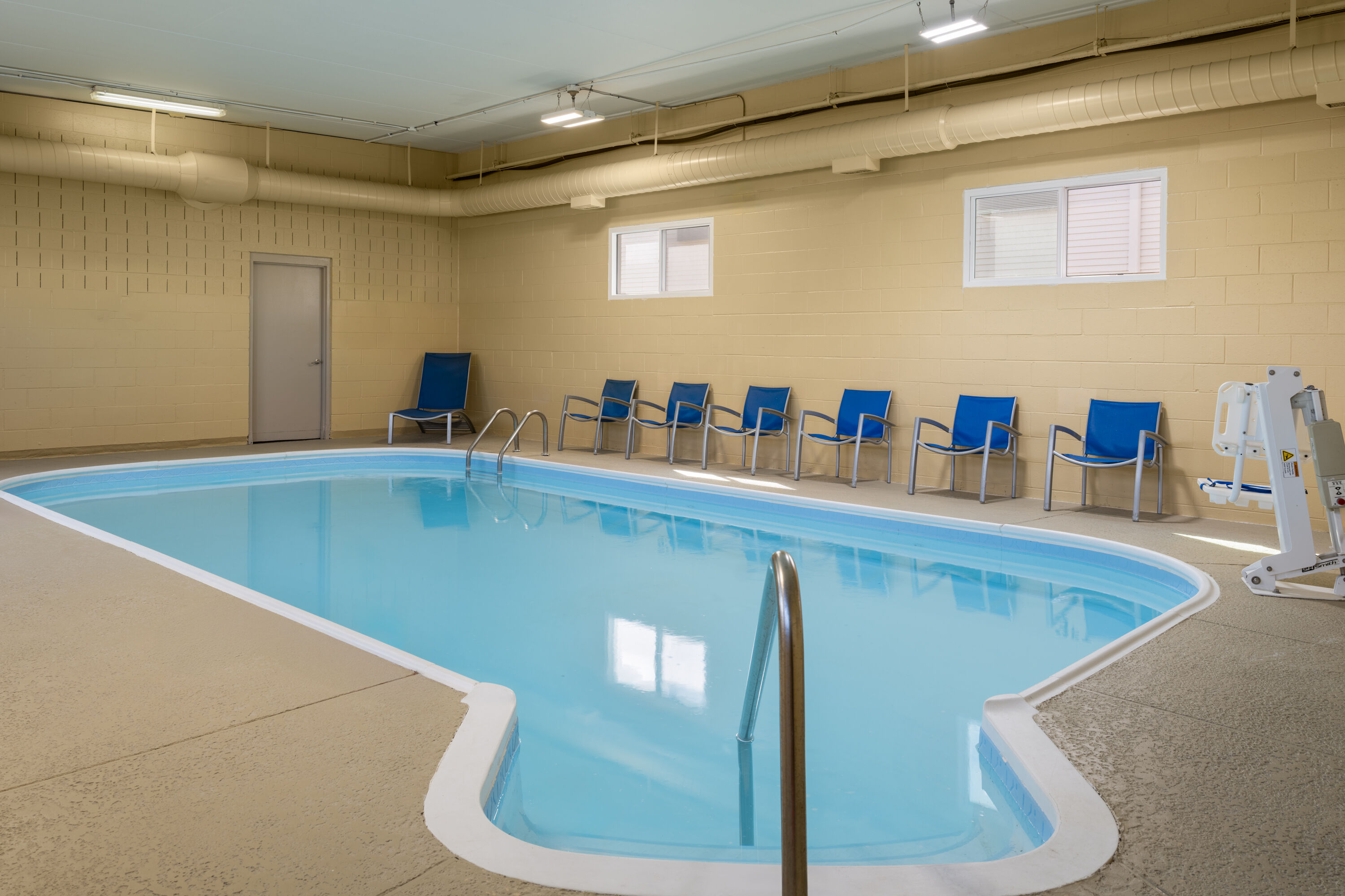 Indoor pool at the AmericInn by Wyndham Urbana/Champaign University Area in Urbana, Illinois