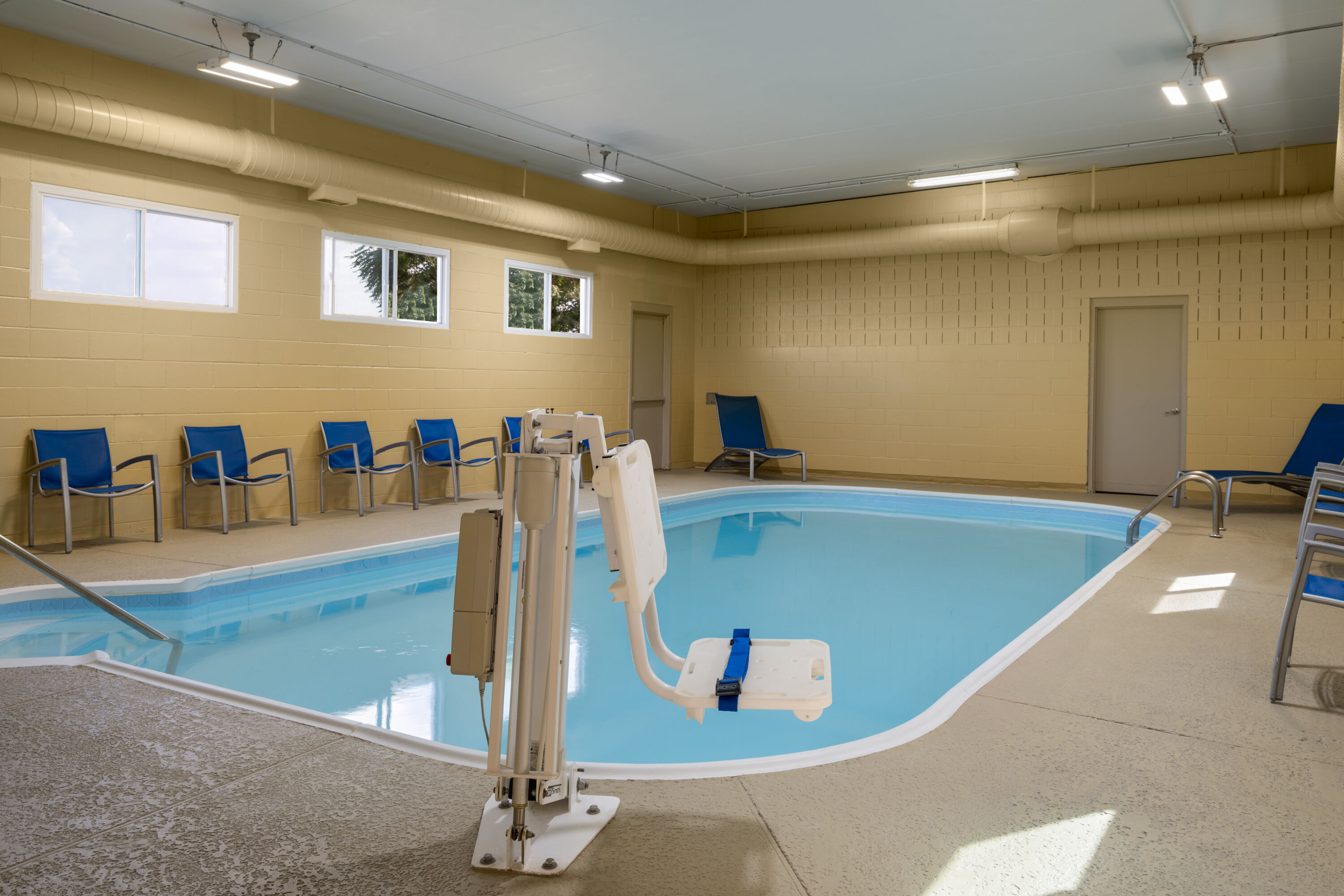 Indoor pool at the AmericInn by Wyndham Urbana/Champaign University Area in Urbana, Illinois