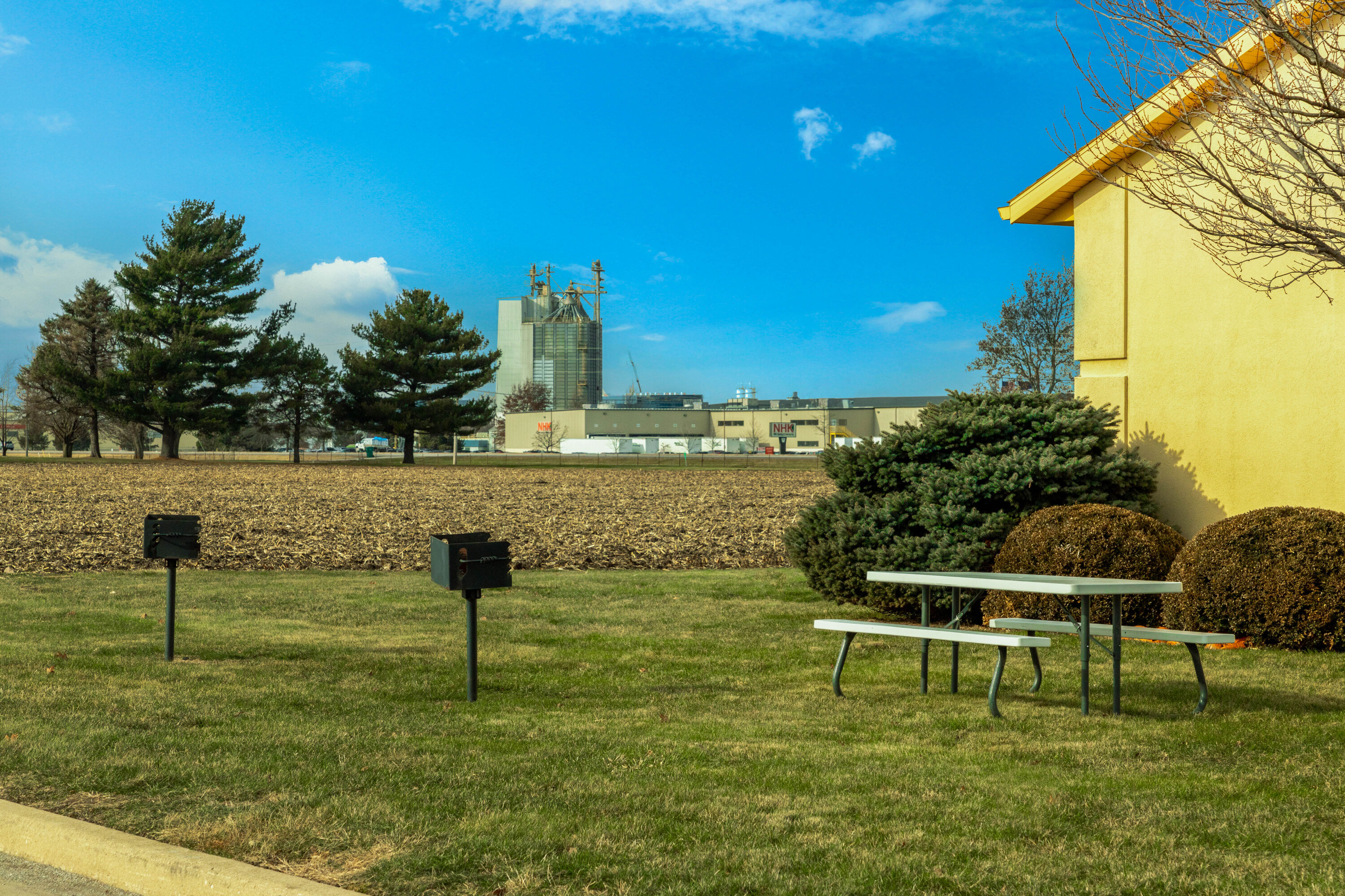 BBQ grill at AmericInn by Wyndham Frankfort IN in Frankfort, Indiana