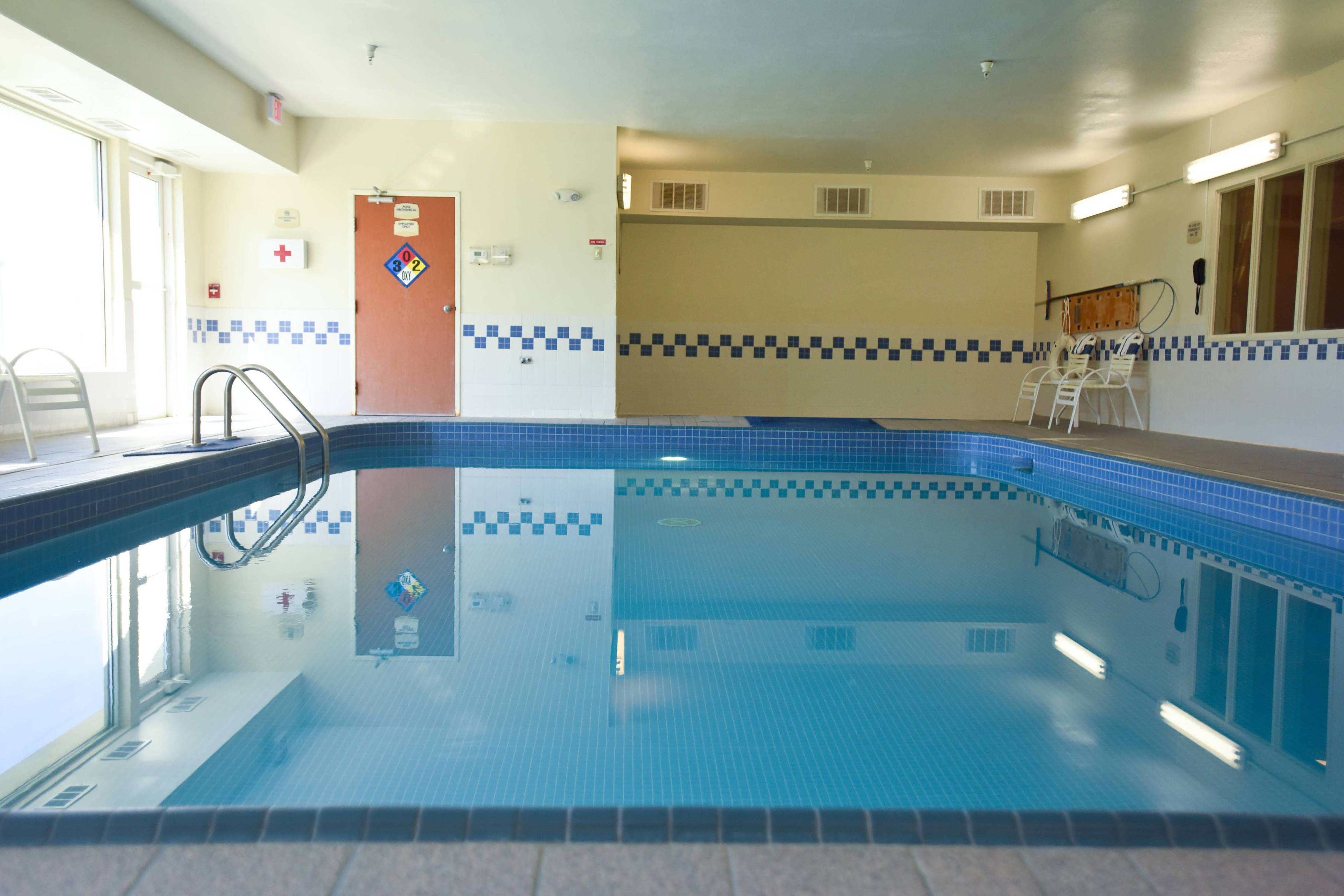 Indoor pool at the AmericInn by Wyndham Topeka in Topeka, Kansas