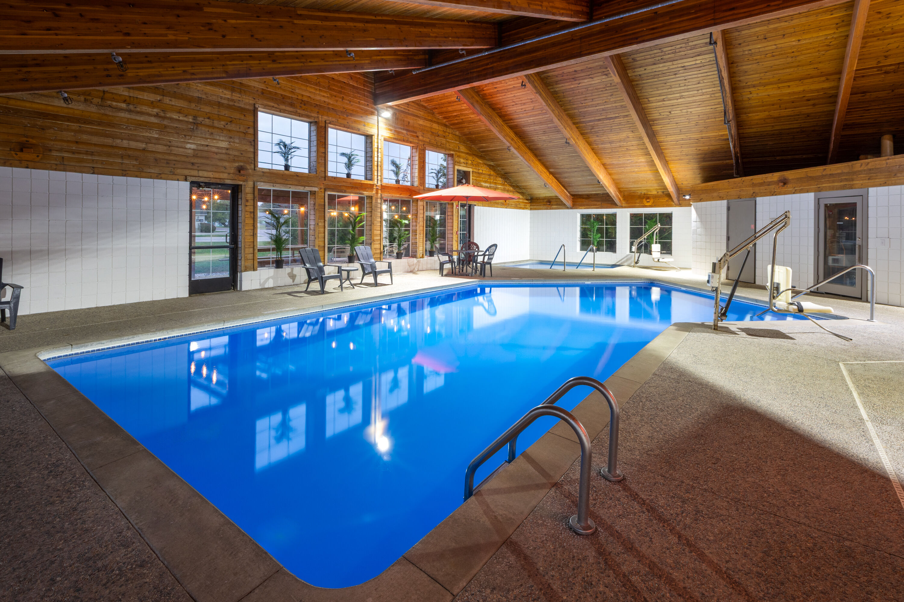 Indoor pool at the AmericInn by Wyndham Douglas/Saugatuck in Douglas, Michigan