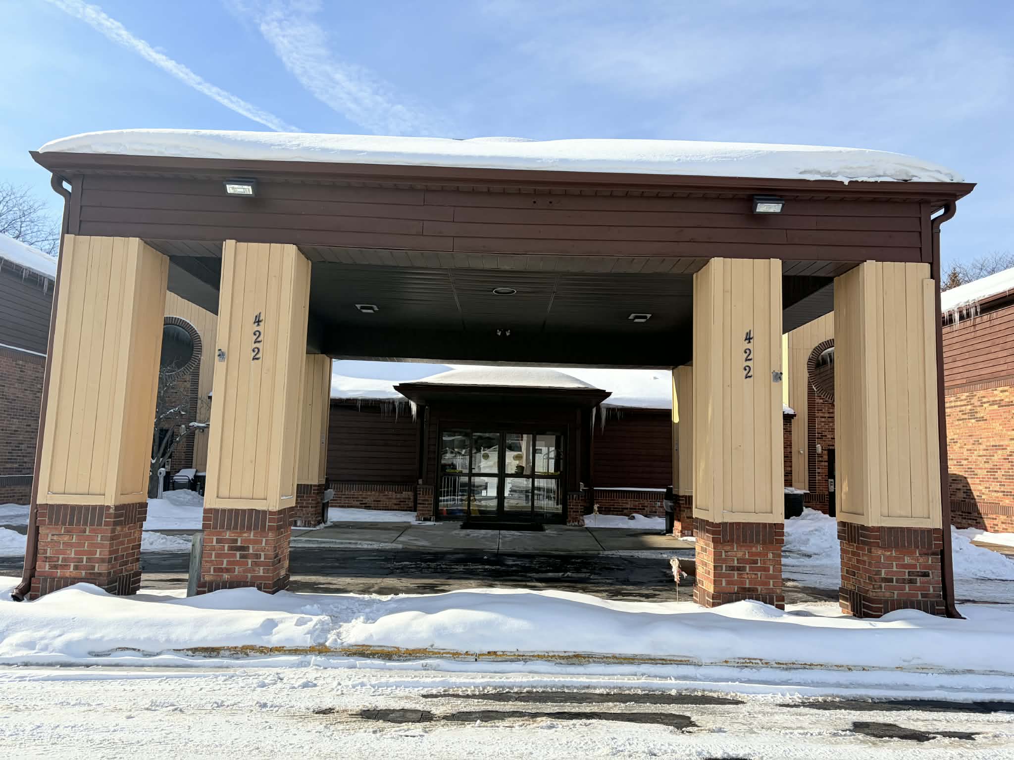Exterior of AmericInn by Wyndham Holland MI hotel in Holland, Michigan
