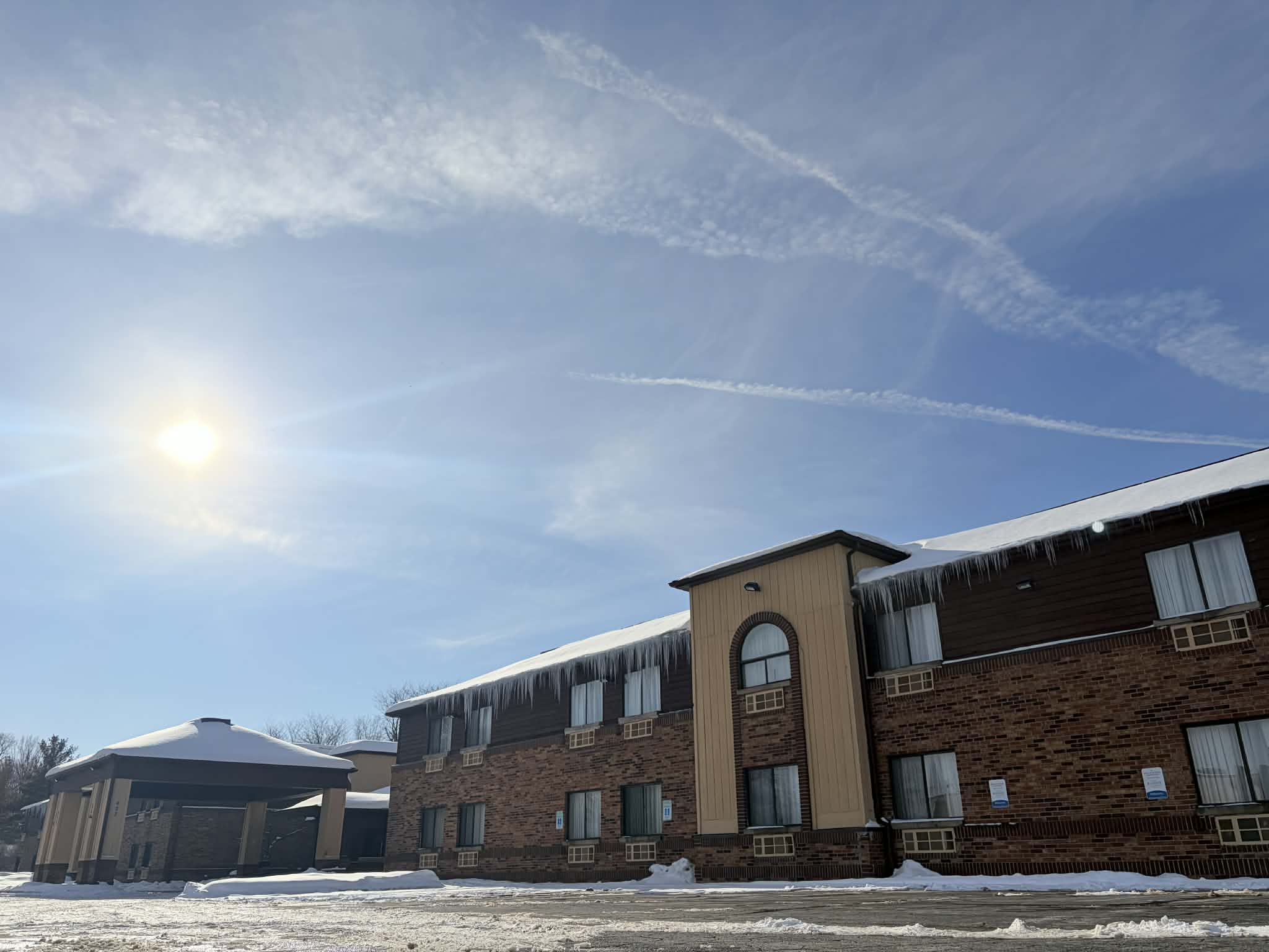 Exterior of AmericInn by Wyndham Holland MI hotel in Holland, Michigan