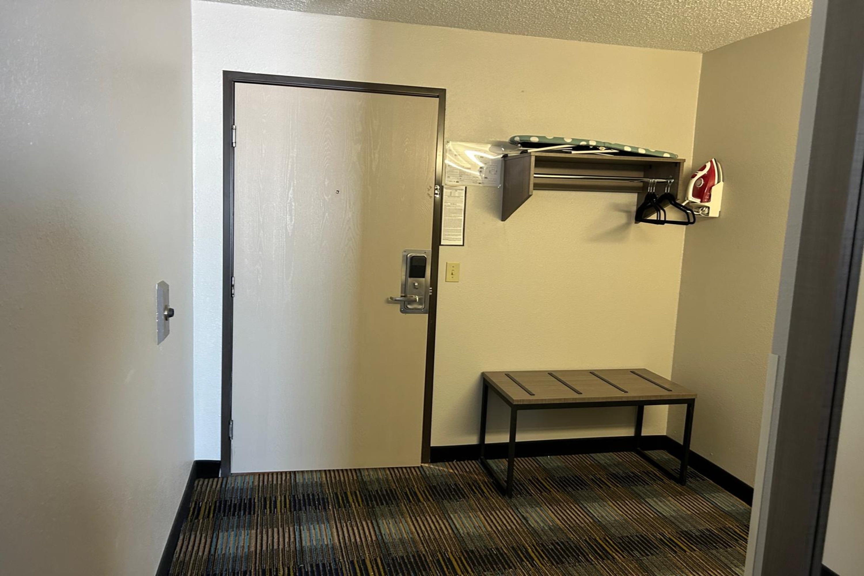 Guest room at the AmericInn by Wyndham Saint Ignace in Saint Ignace, Michigan