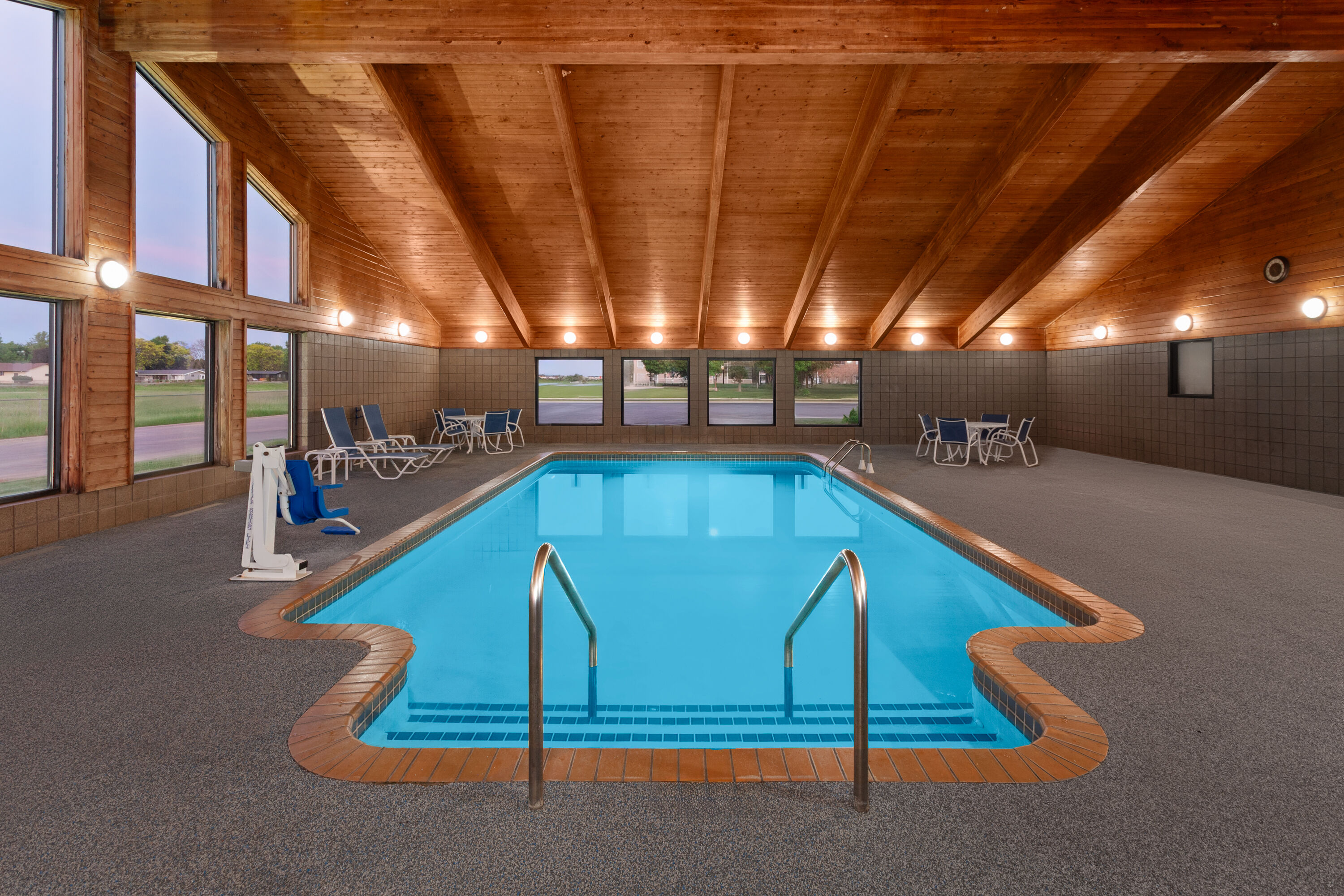 Indoor pool at the AmericInn by Wyndham Austin in Austin, Minnesota