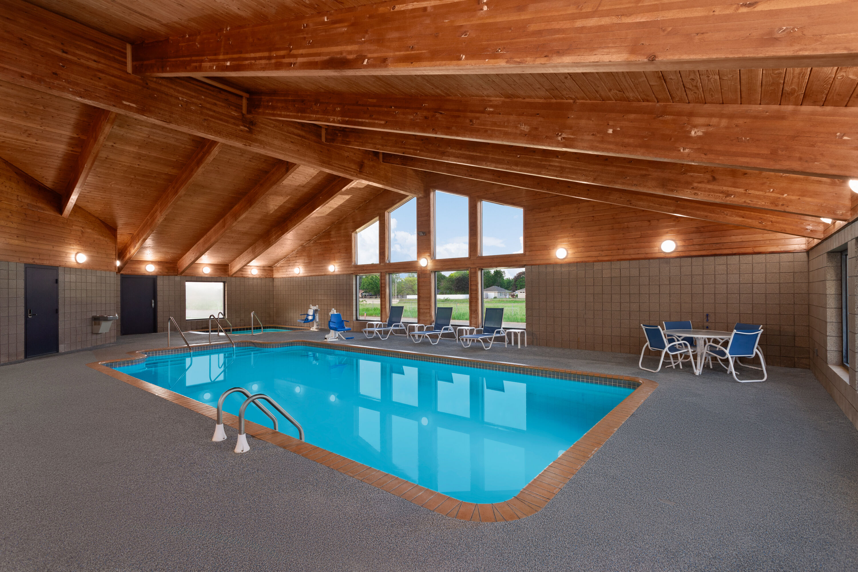 Indoor pool at the AmericInn by Wyndham Austin in Austin, Minnesota