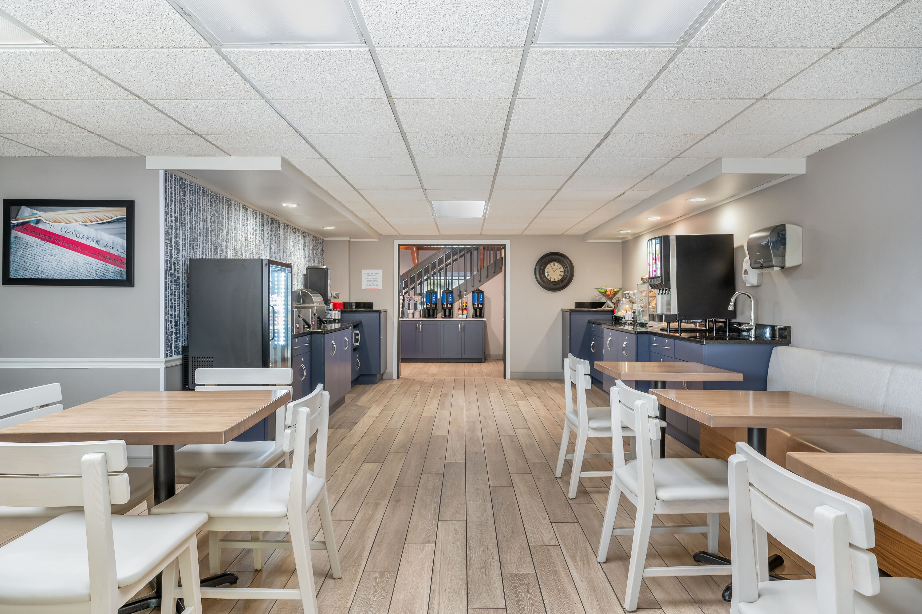 AmericInn by Wyndham, Baudette restaurant breakfast area with seating in Baudette, Minnesota