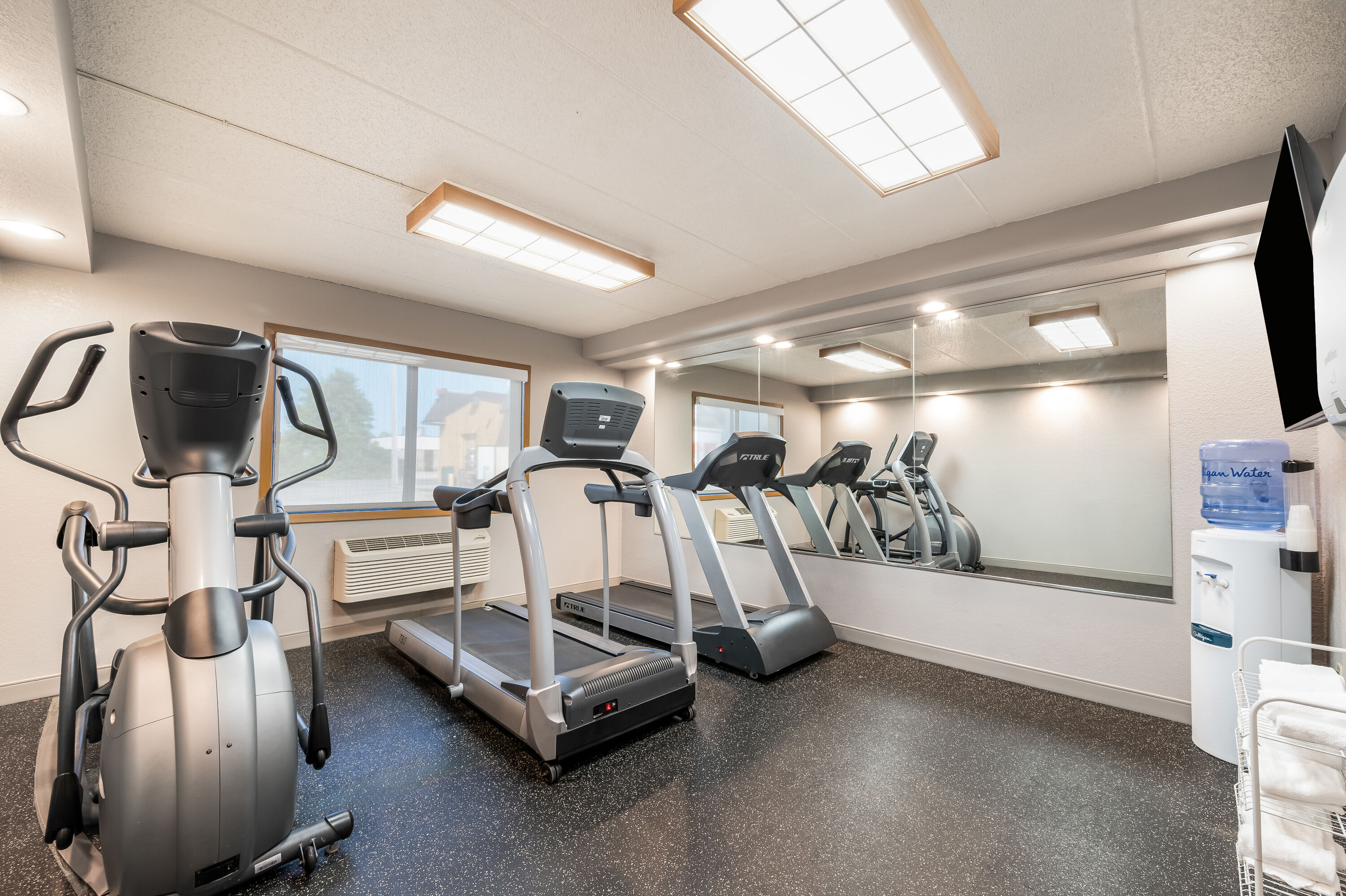 Fitness room at AmericInn by Wyndham Bemidji in Bemidji, Minnesota