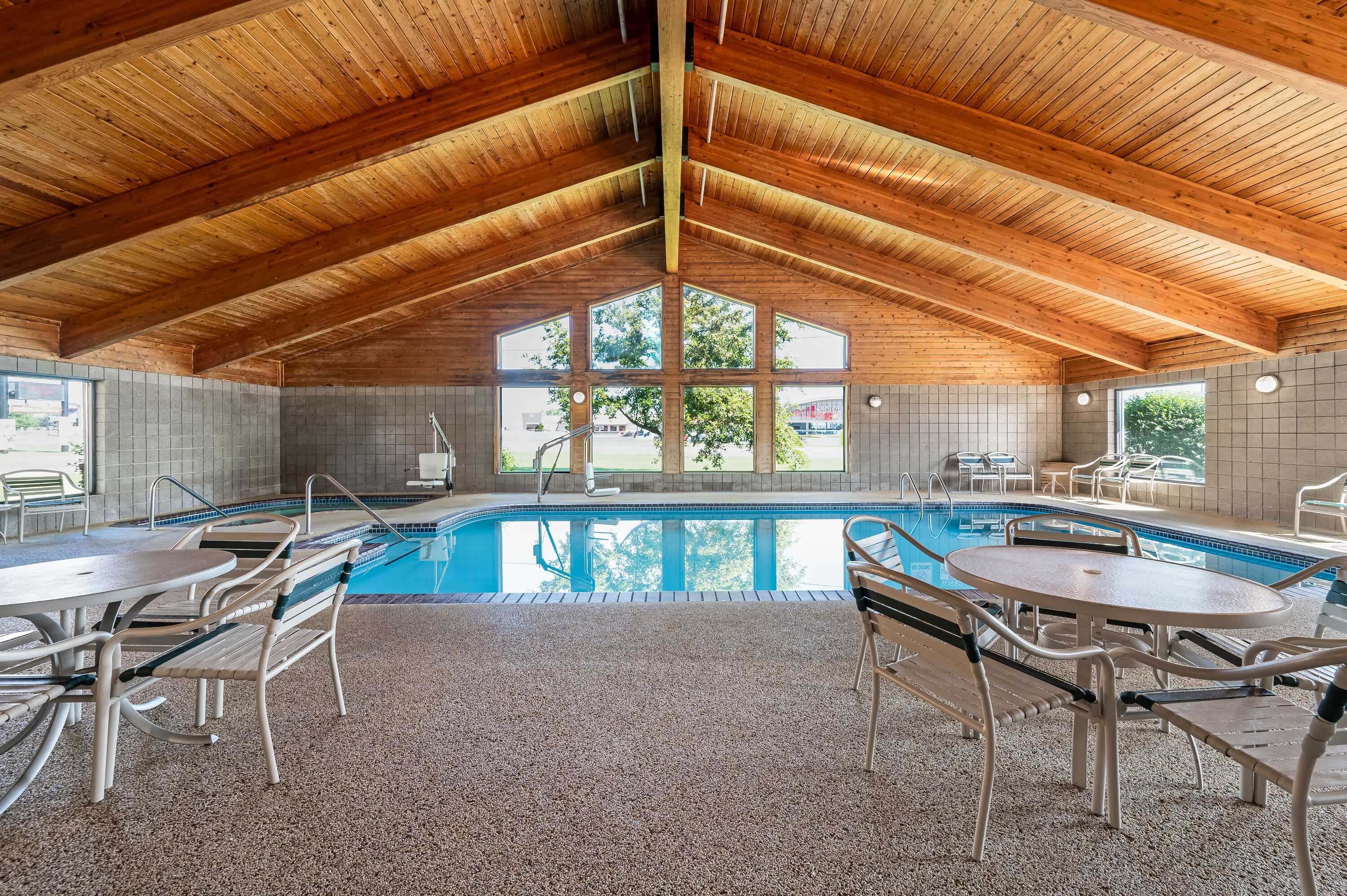 Indoor pool at the AmericInn by Wyndham Bemidji in Bemidji, Minnesota