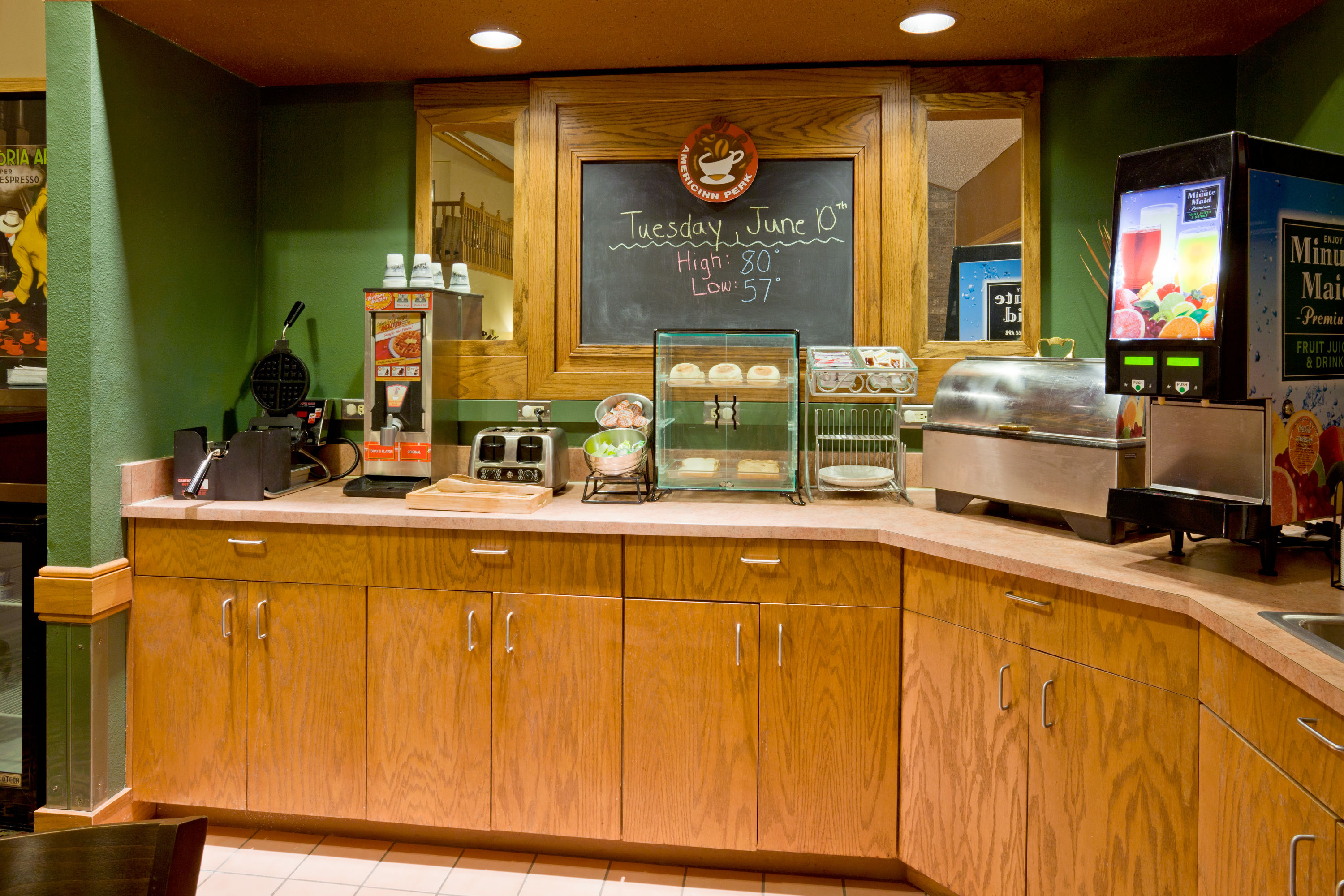 Free breakfast at AmericInn by Wyndham Blue Earth in Blue Earth, Minnesota