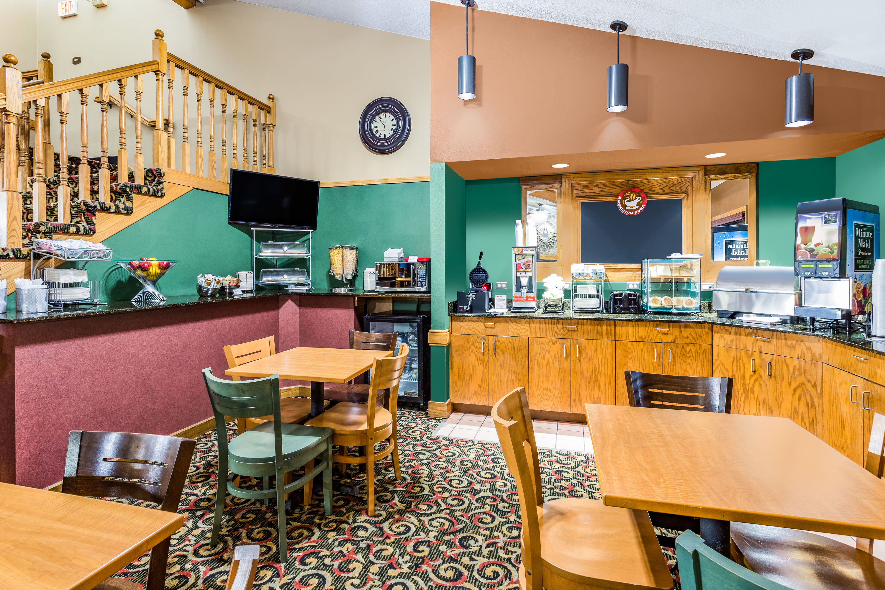 Free breakfast at AmericInn by Wyndham Blue Earth in Blue Earth, Minnesota