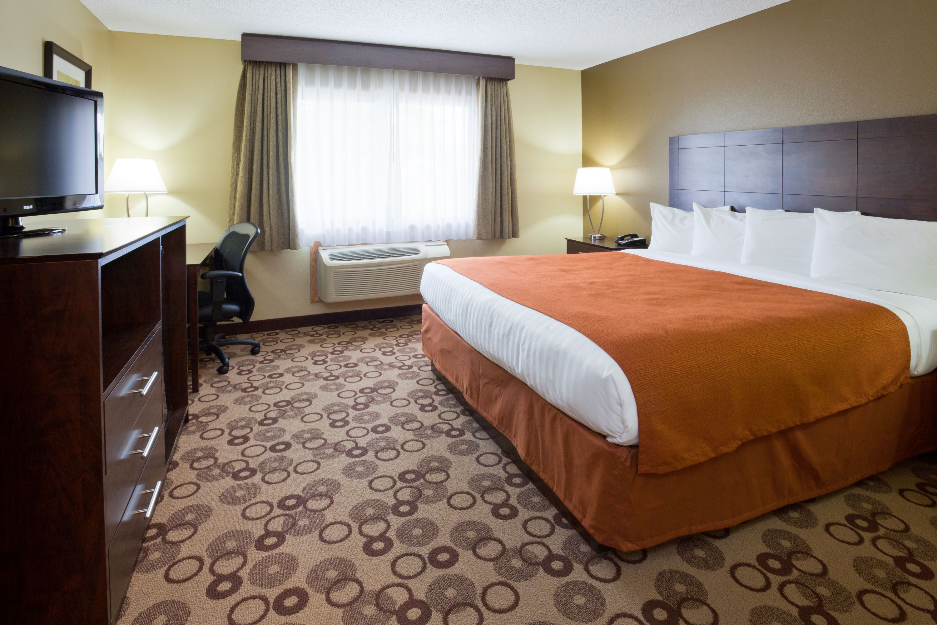 Guest room at the AmericInn by Wyndham Blue Earth in Blue Earth, Minnesota