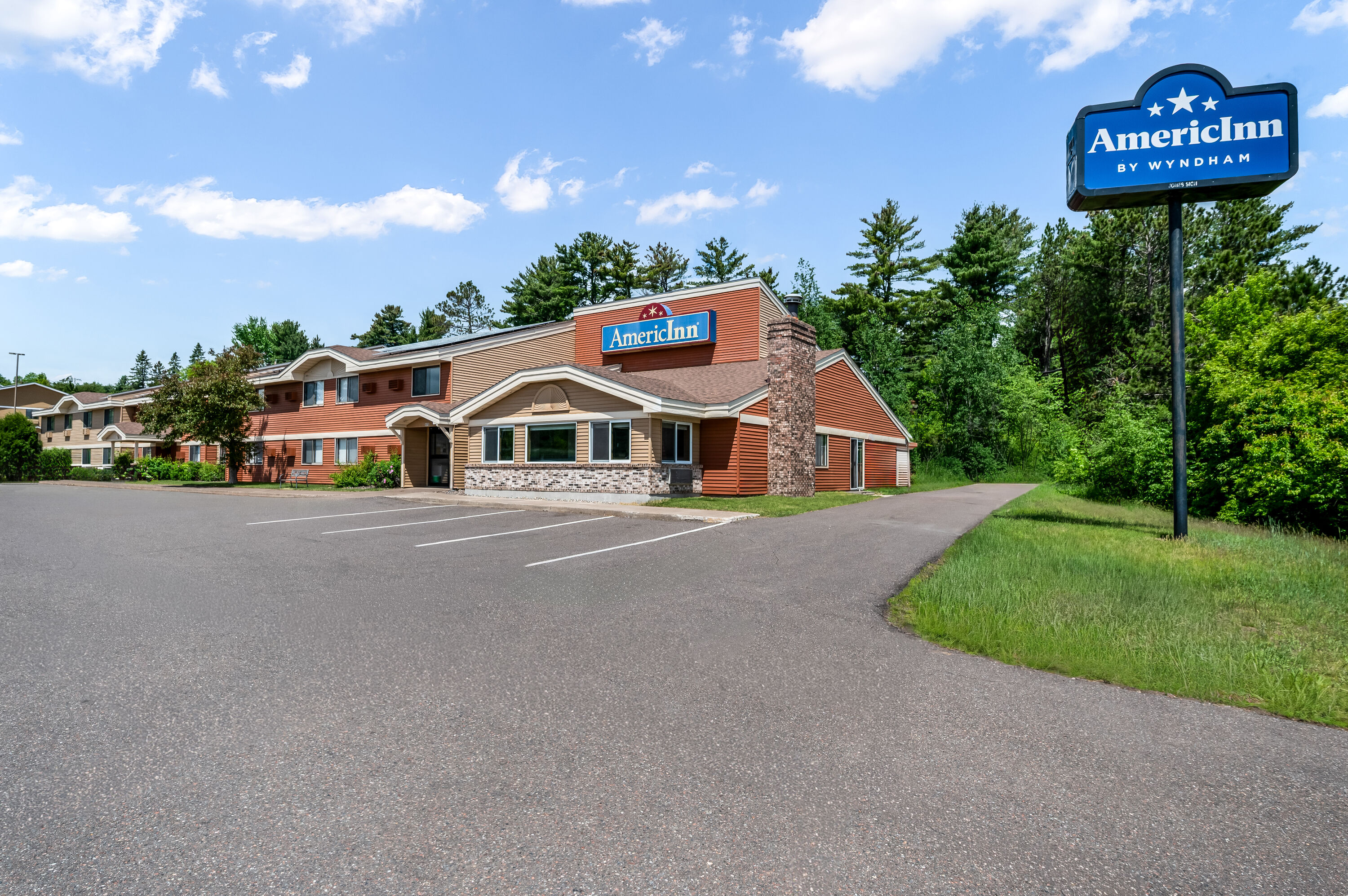Exterior Day Image of AmericInn by Wyndham Cloquet hotel in Cloquet, Minnesota