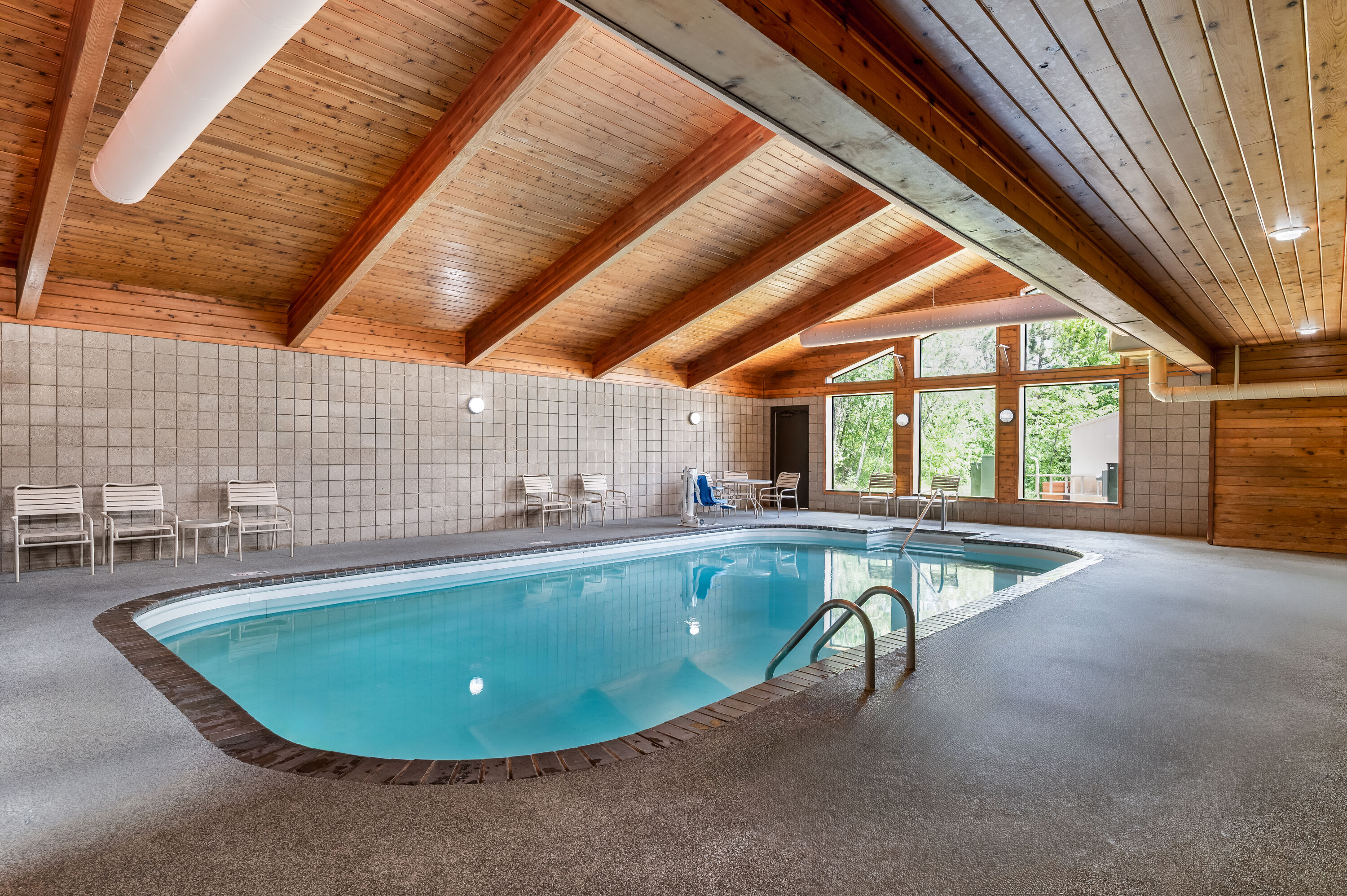 Indoor pool at the AmericInn by Wyndham Cloquet in Cloquet, Minnesota