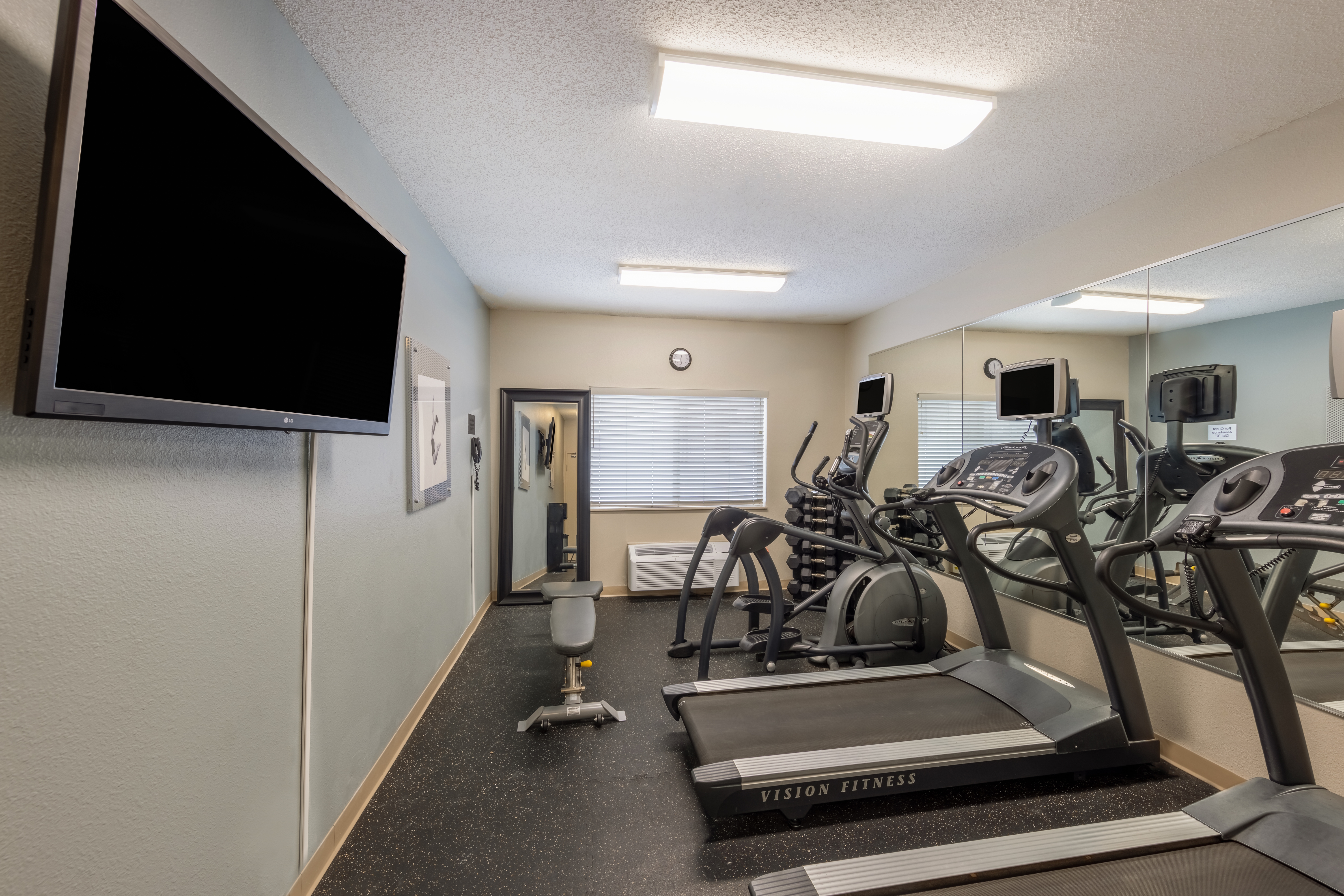 Fitness room at AmericInn by Wyndham Duluth in Duluth, Minnesota