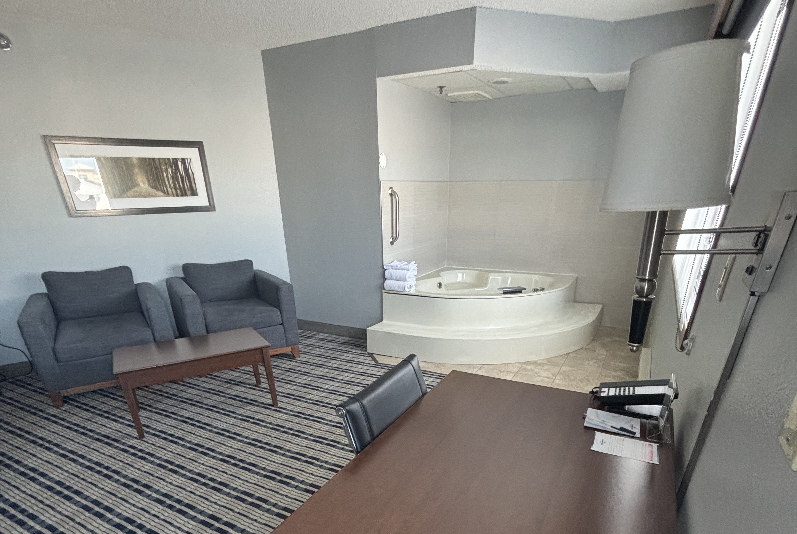 Guest room at the AmericInn by Wyndham Fergus Falls Conference Center in Fergus Falls, Minnesota