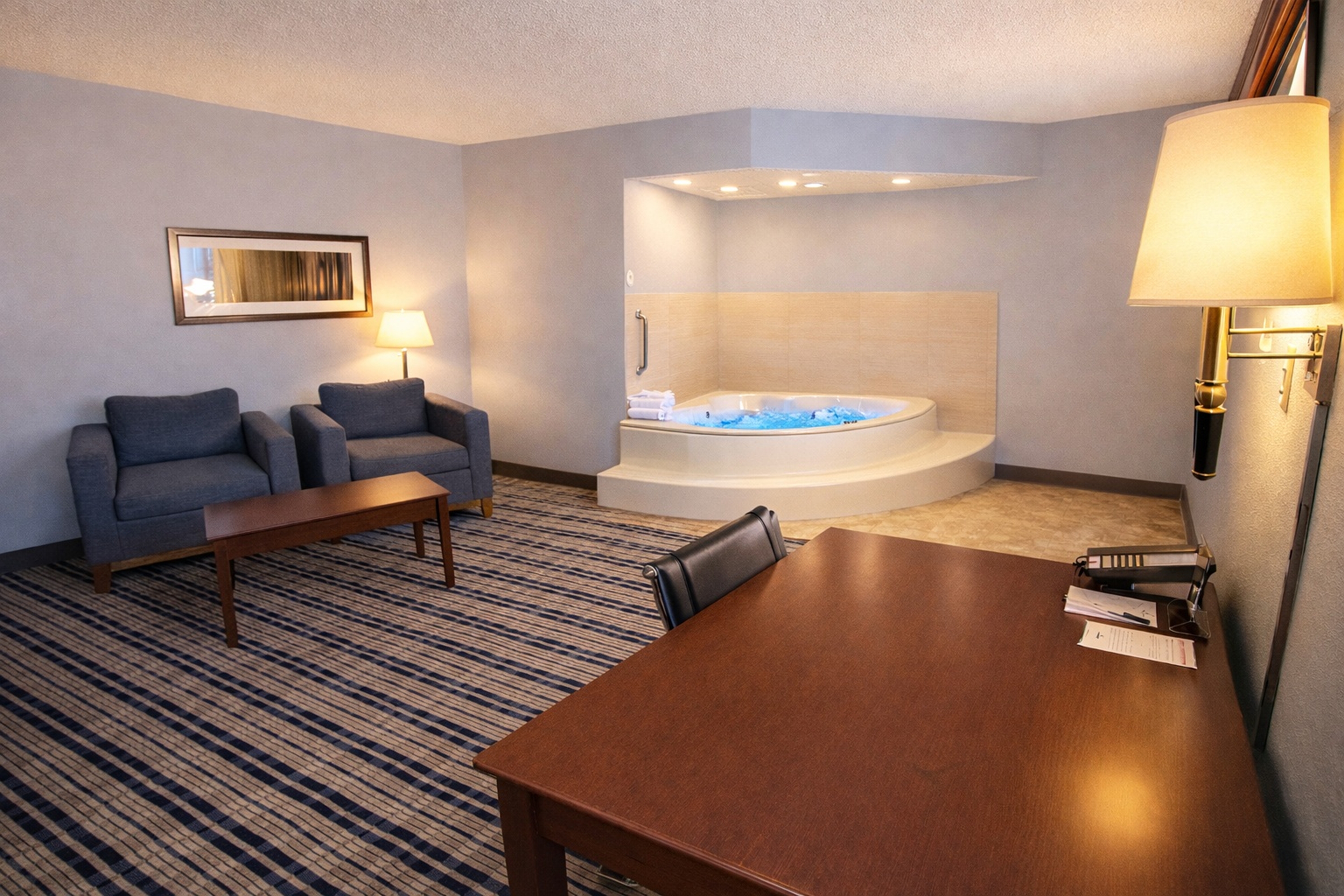 Guest room at the AmericInn by Wyndham Fergus Falls Conference Center in Fergus Falls, Minnesota