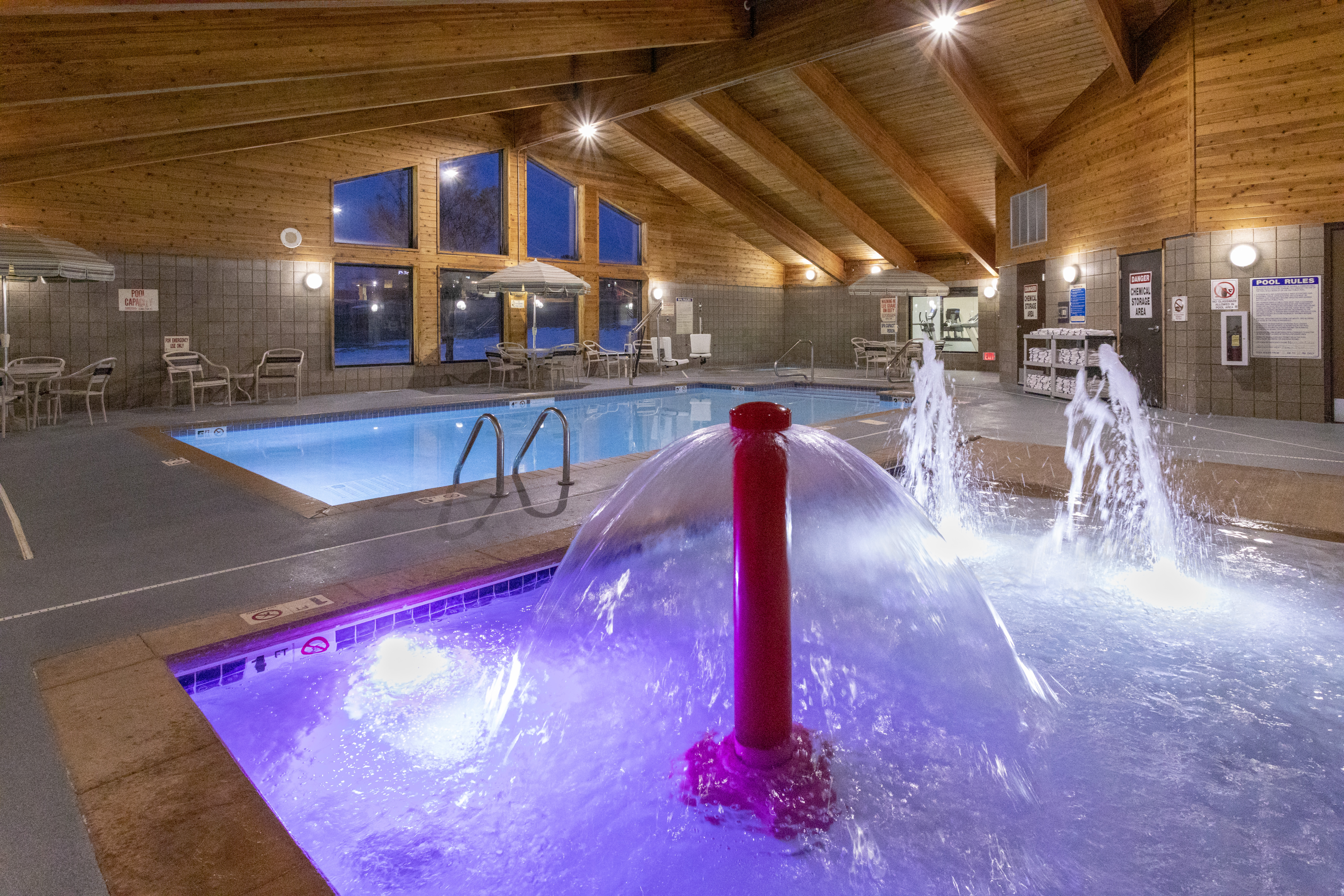 Pool at the AmericInn by Wyndham Fergus Falls Conference Center in Fergus Falls, Minnesota