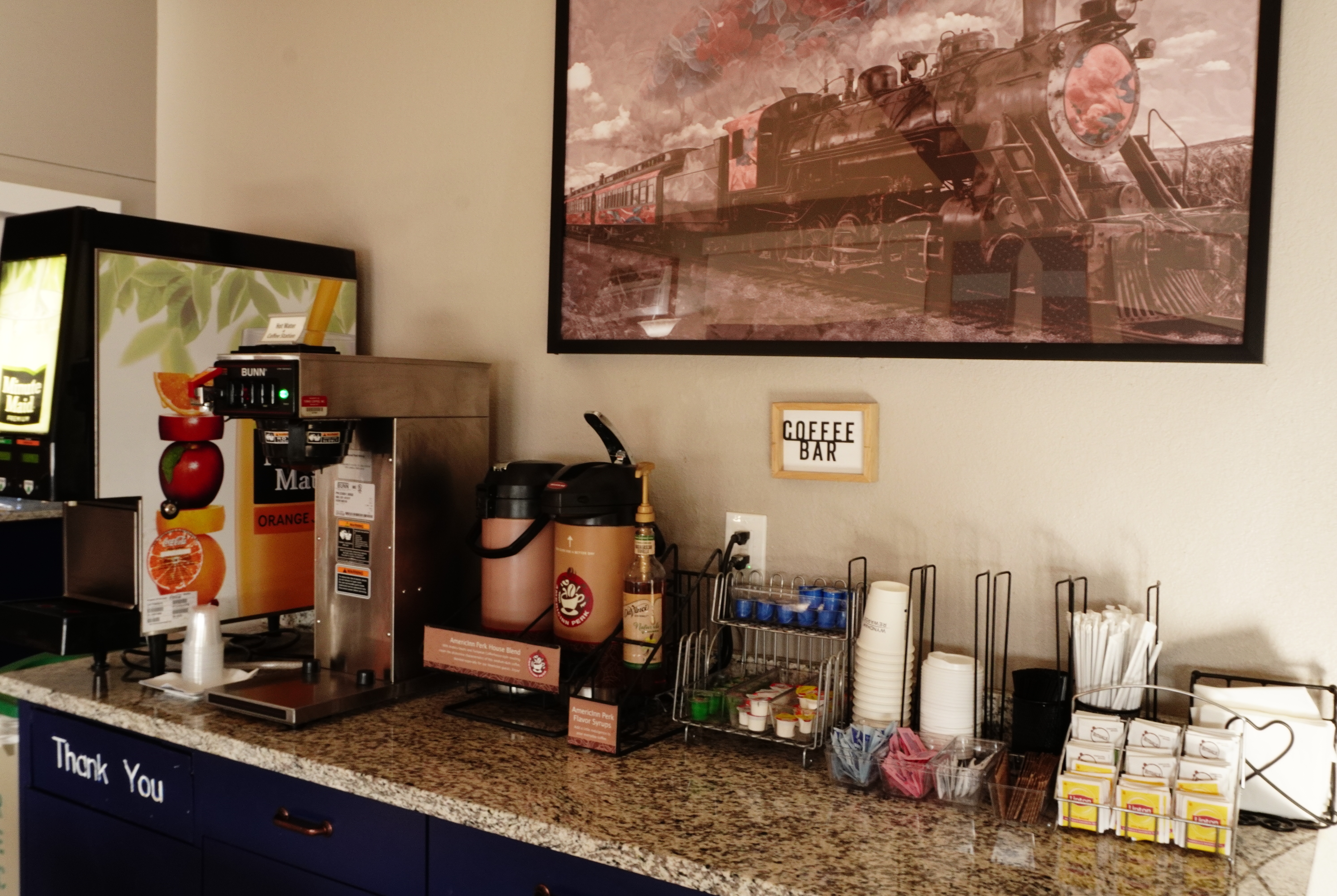 AmericInn by Wyndham Forest Lake restaurant breakfast area close up in Forest Lake, Minnesota