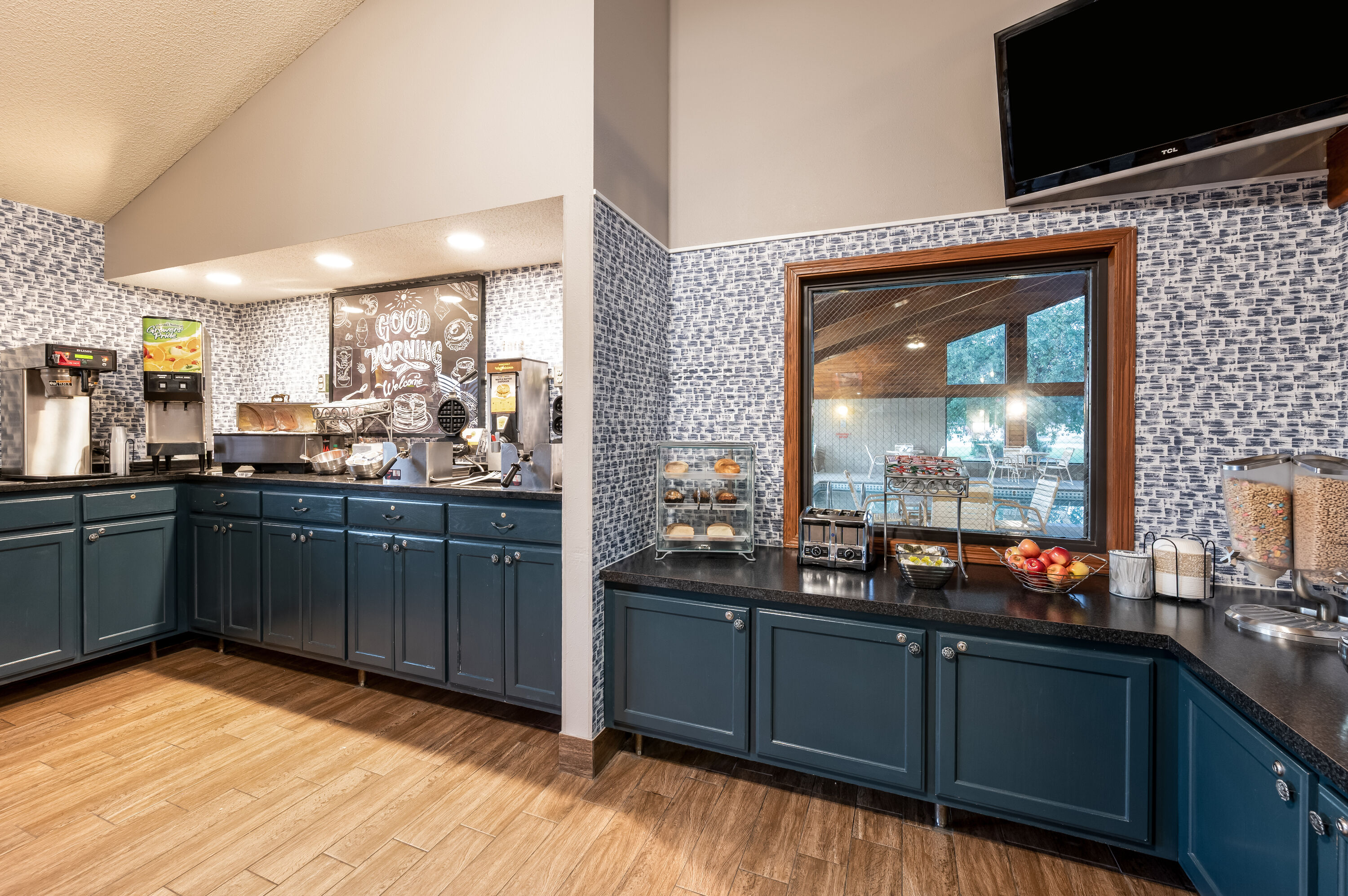 AmericInn by Wyndham Hutchinson restaurant breakfast area close up in Hutchinson, Minnesota