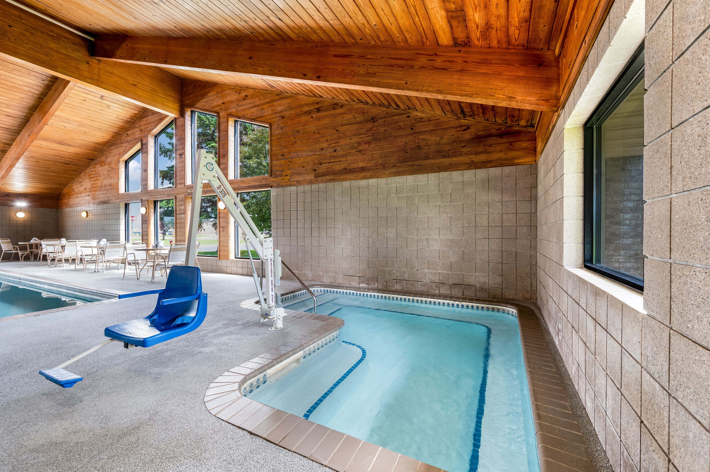 Hot tub at the AmericInn by Wyndham Hutchinson in Hutchinson, Minnesota