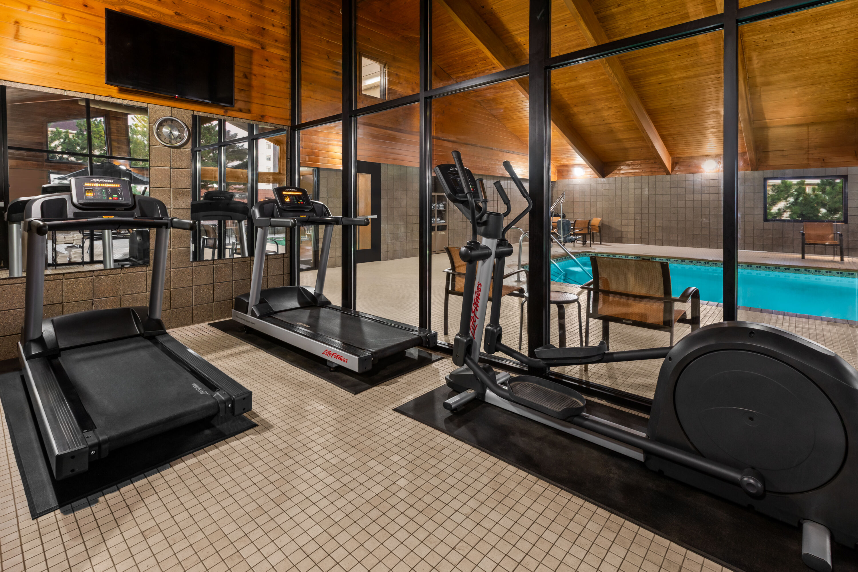 Fitness room at AmericInn by Wyndham Mankato Event Center in Mankato, Minnesota