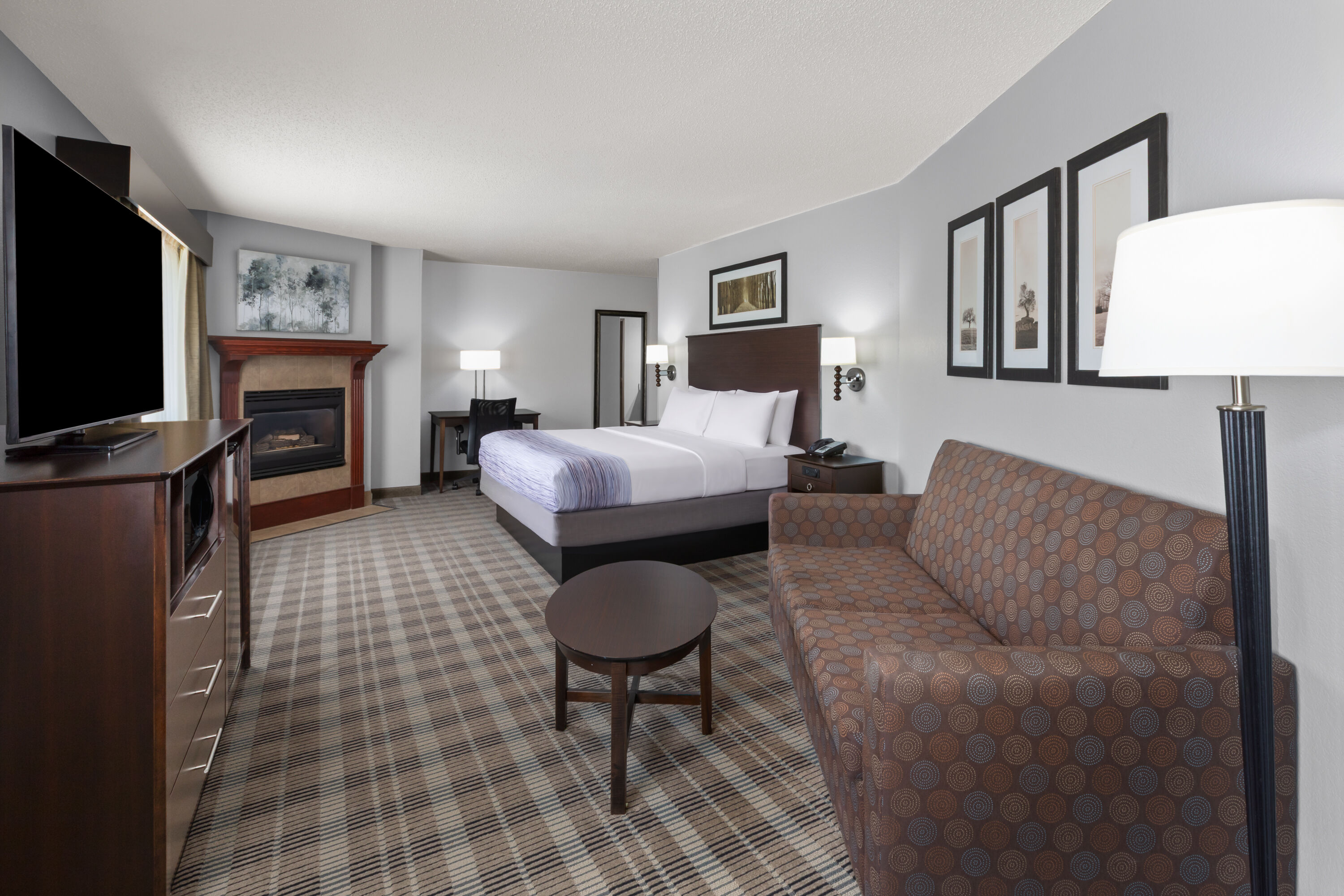 Guest room at the AmericInn by Wyndham Mankato Event Center in Mankato, Minnesota