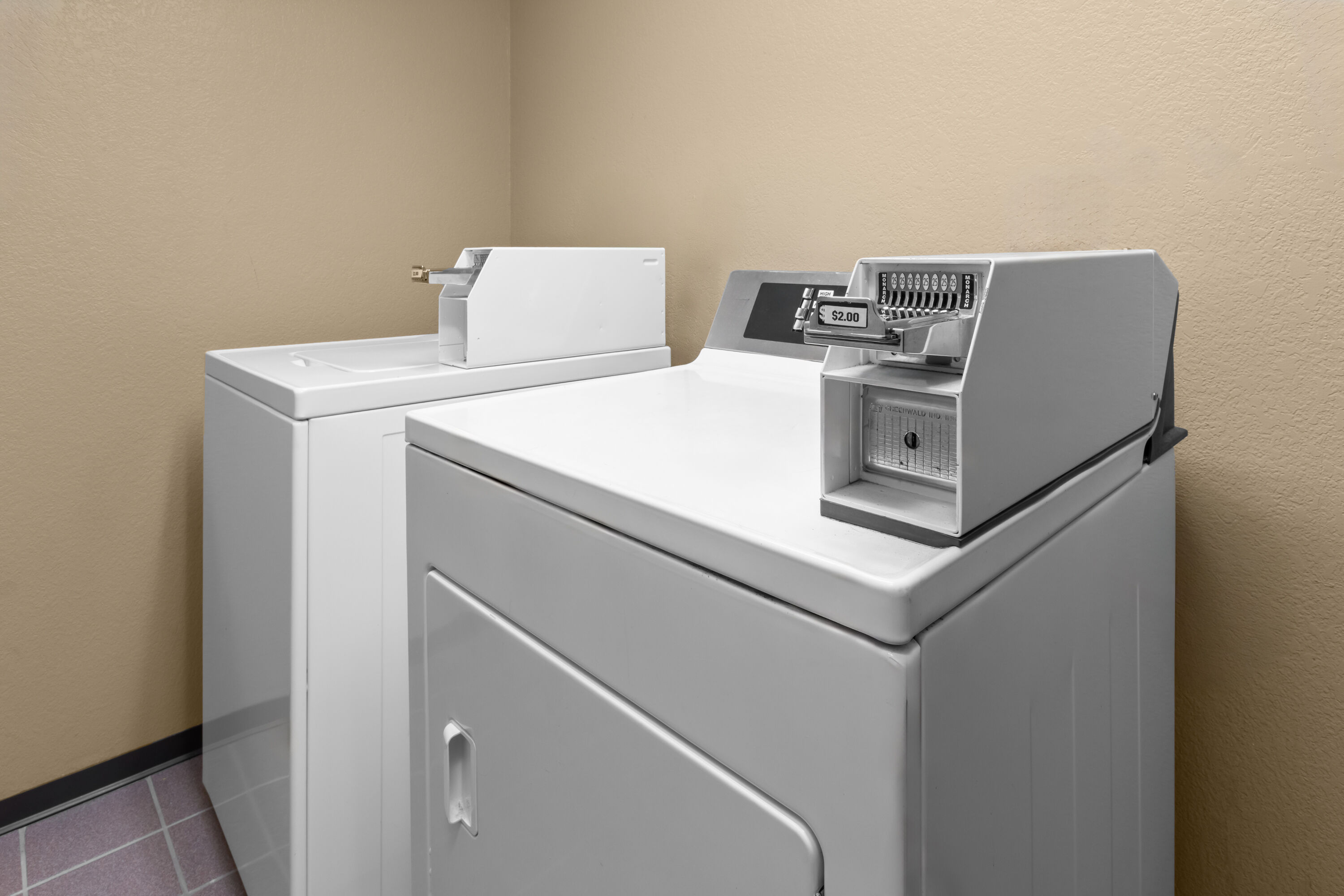 Laundry facilities at AmericInn by Wyndham Mankato Event Center in Mankato, Minnesota