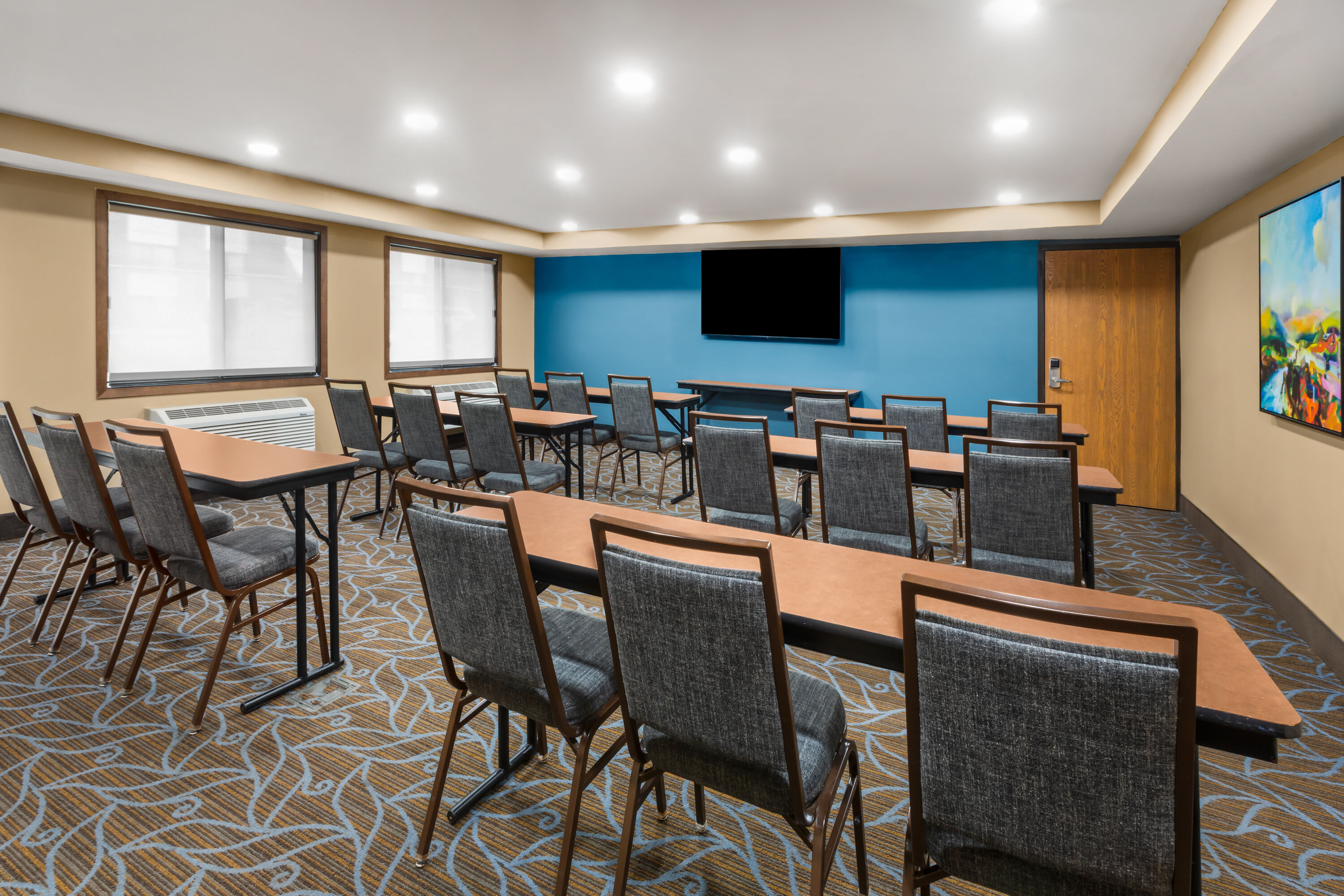Meeting room at AmericInn by Wyndham Mankato Event Center in Mankato, Minnesota