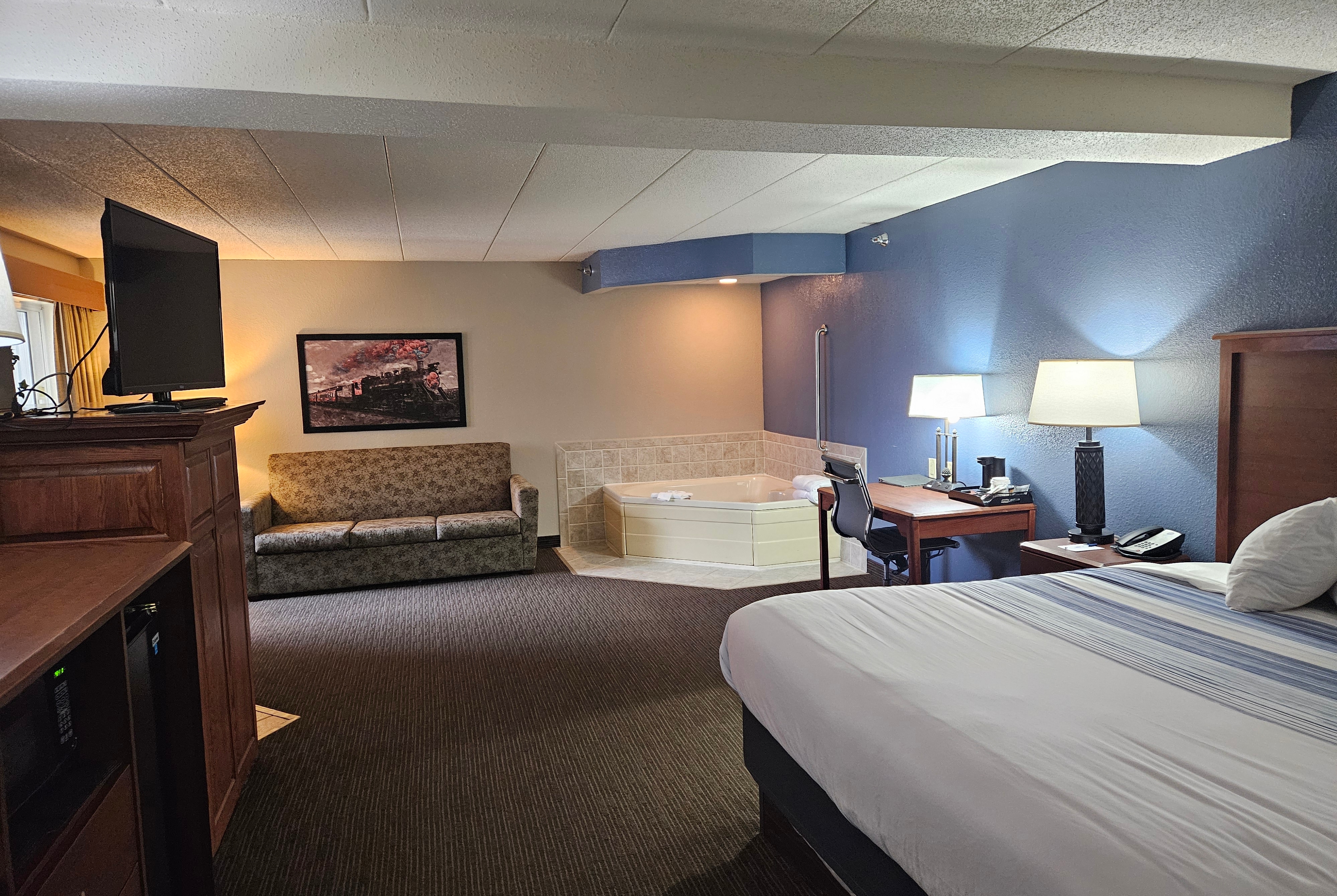 Guest room at the AmericInn by Wyndham Marshall in Marshall, Minnesota