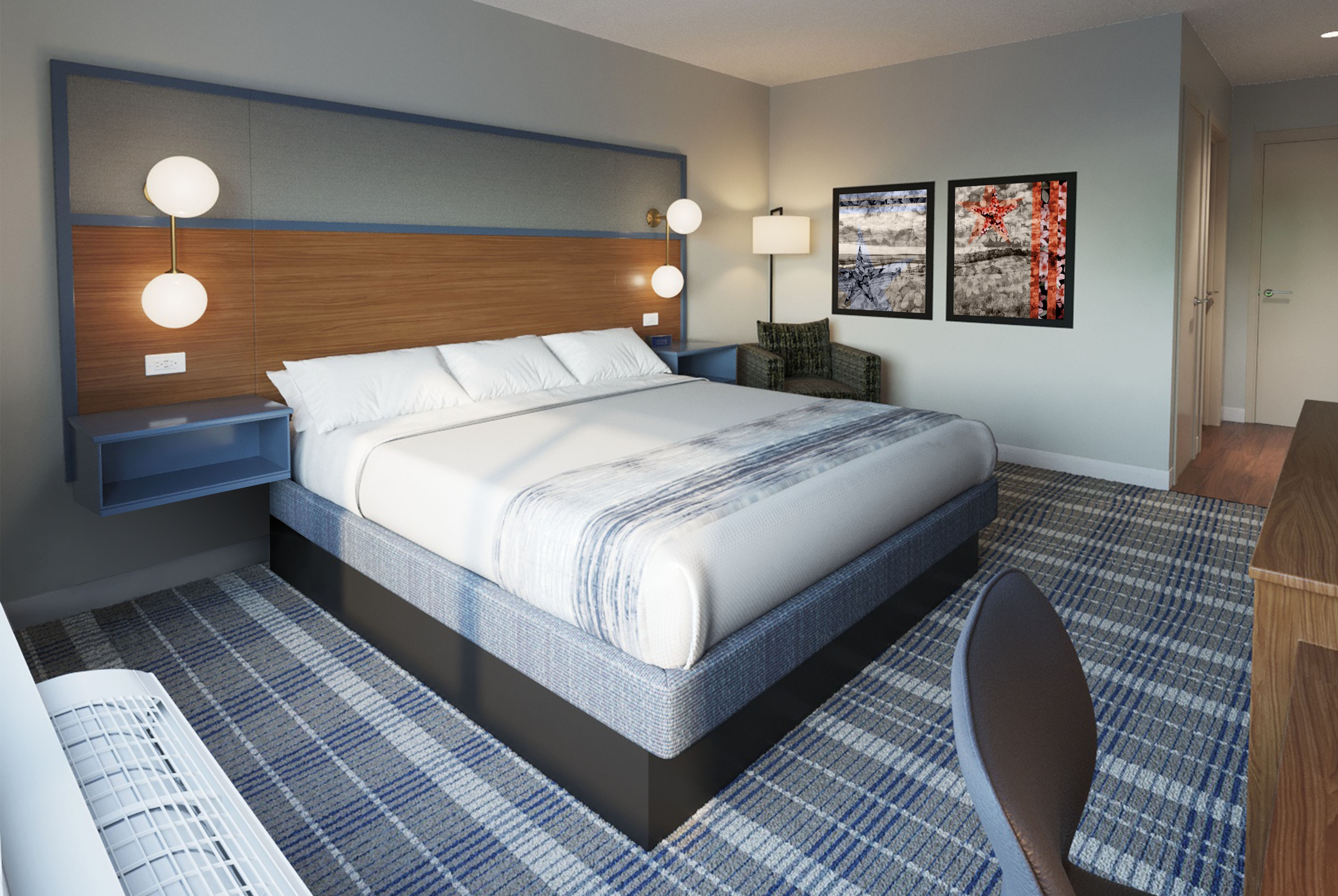 Guest room at the AmericInn by Wyndham Mountain Lake MN in Mountain Lake, Minnesota